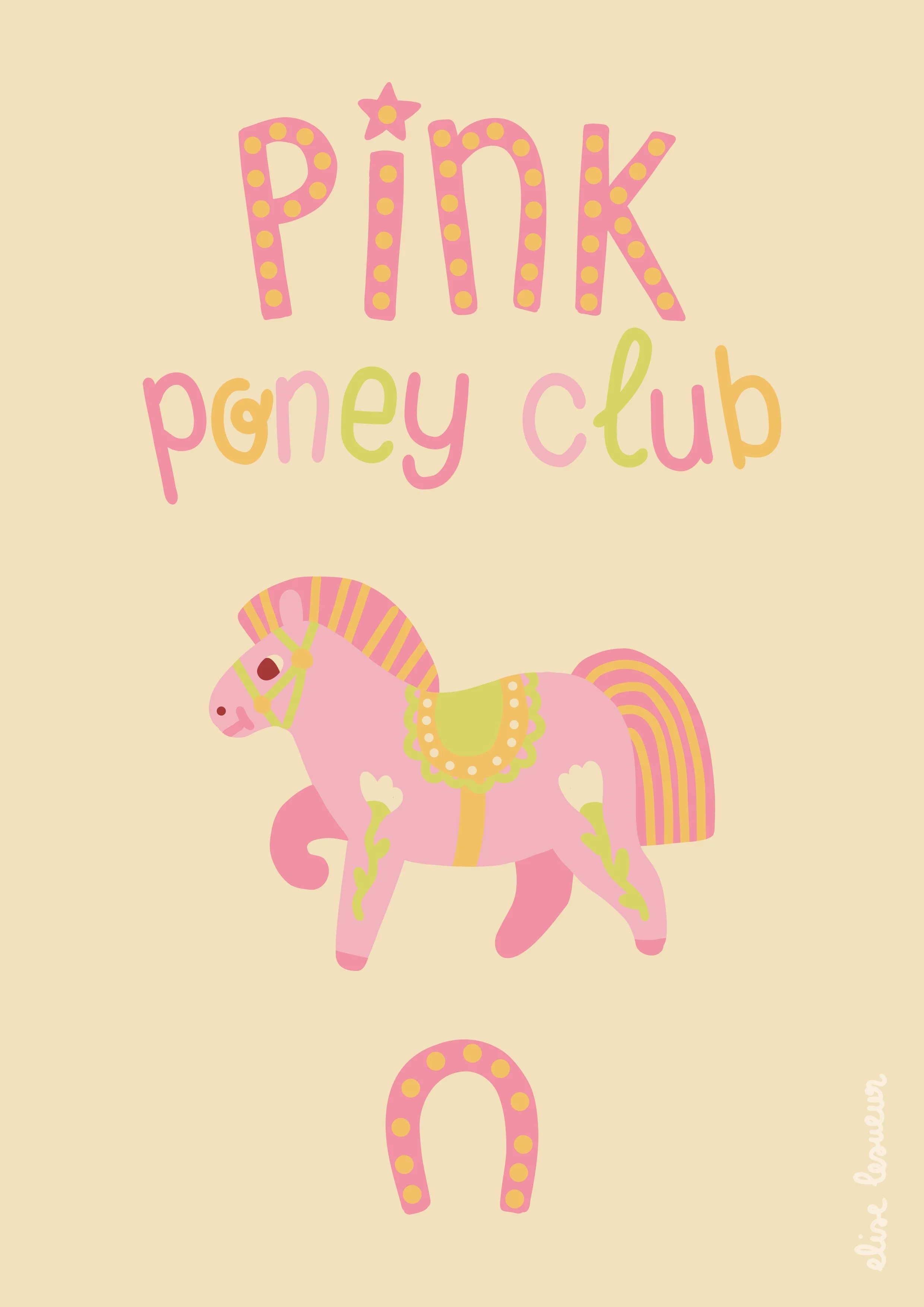 pink poney club - print