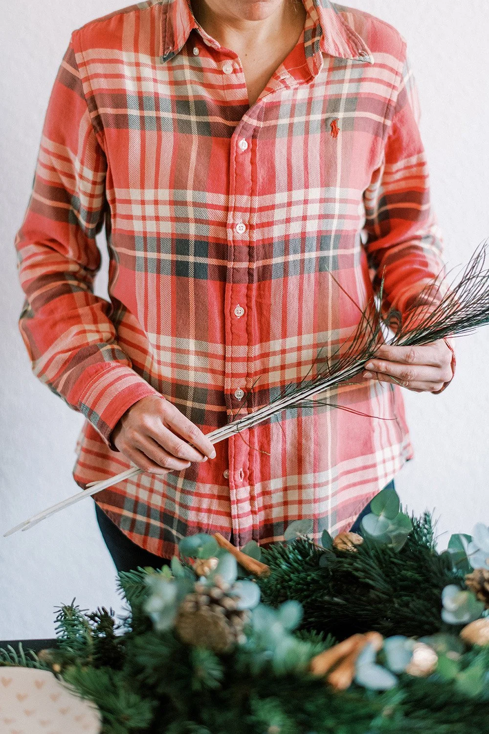 Christmas decoration for Wreath workshop in Geneva