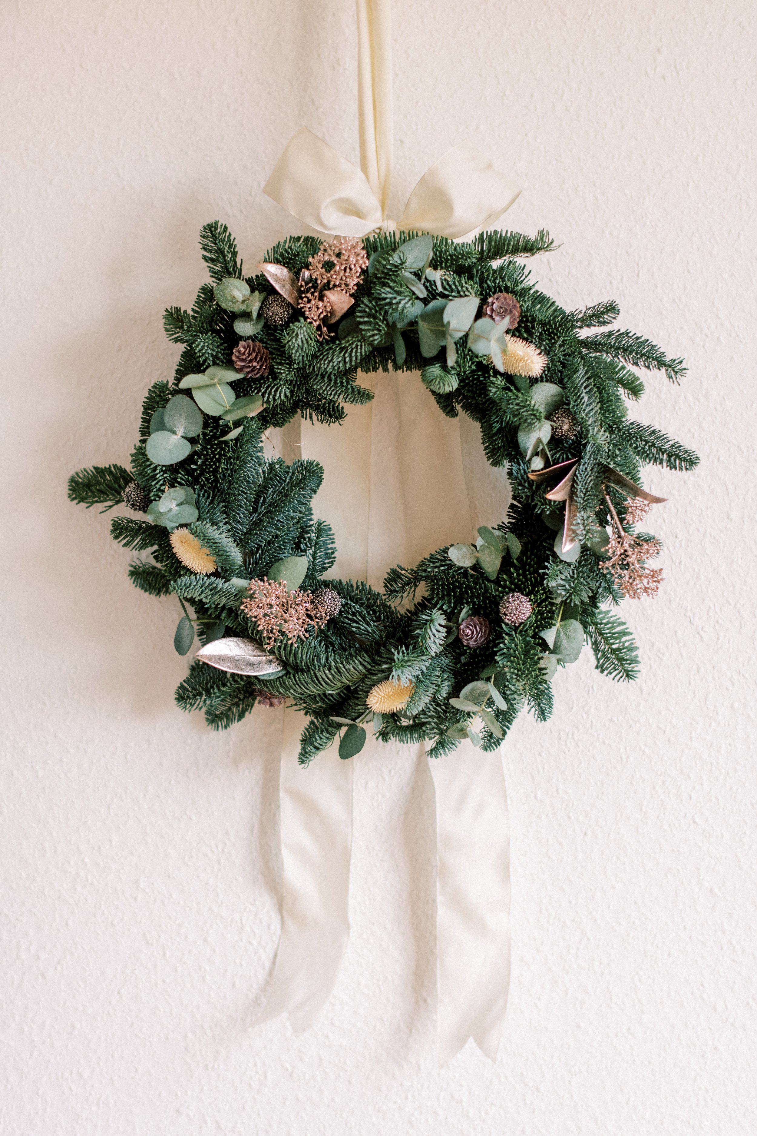 Christmas decoration for Wreath workshop in Geneva