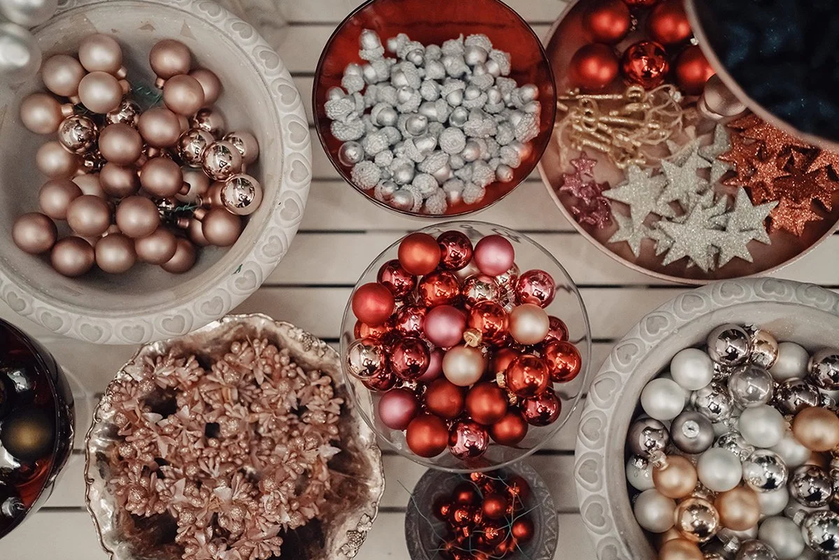 Christmas decoration for Wreath workshop in Geneva