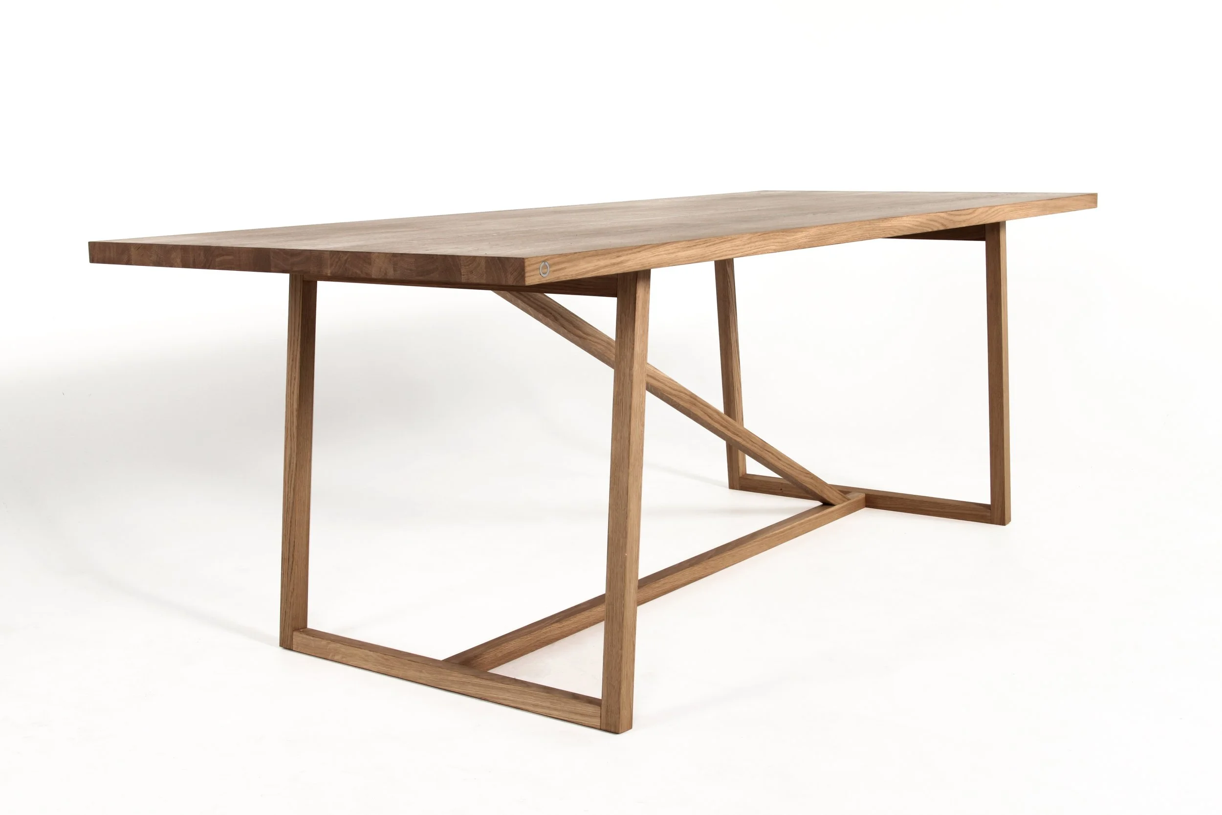 Modern wooden dining table with minimal design
