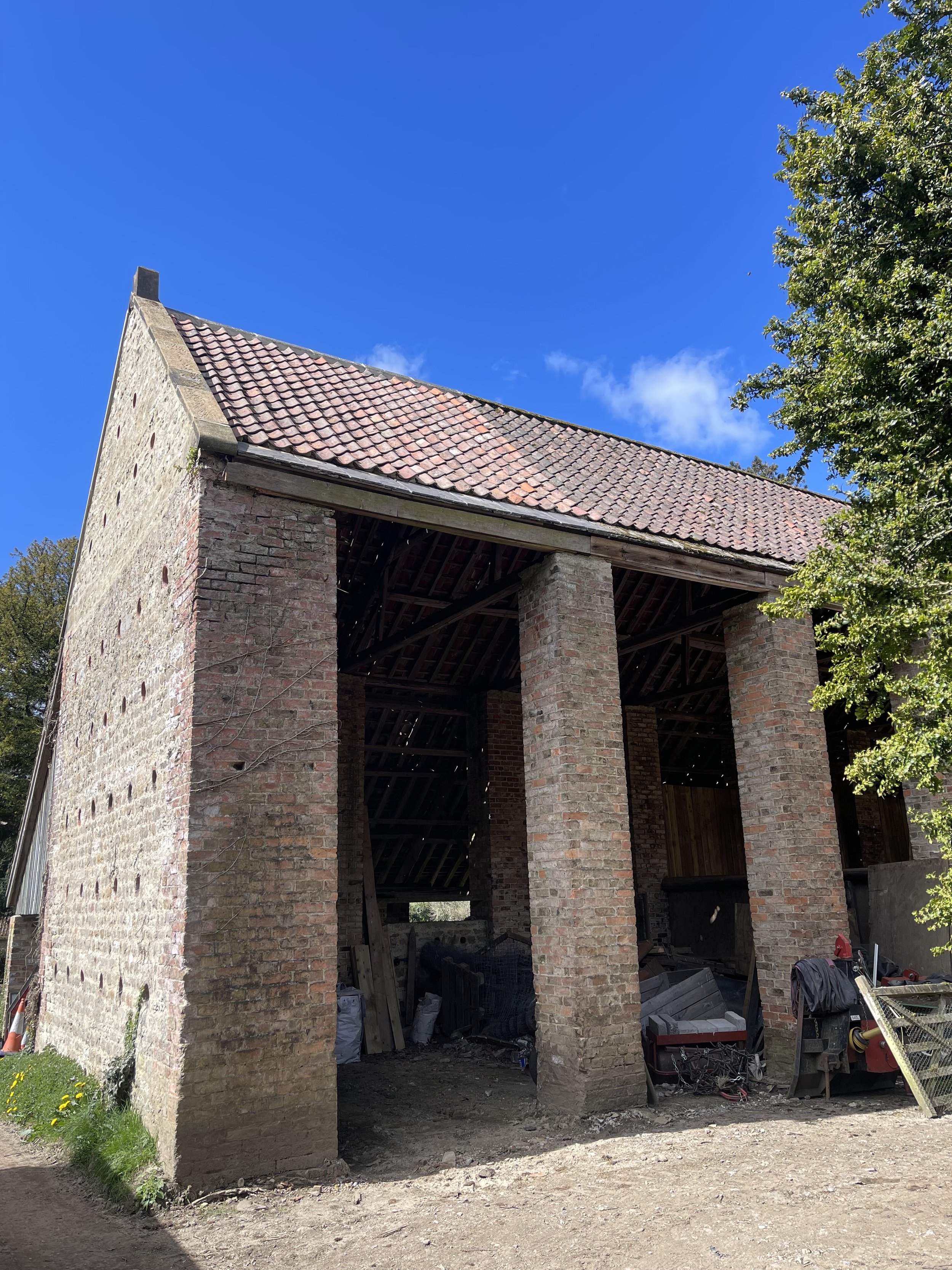 Dutch Barn Roof Replacement in Azerley, Yorkshire