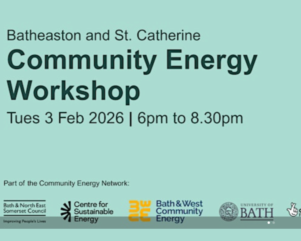 Batheaston and St. Catherine Community Energy Workshop