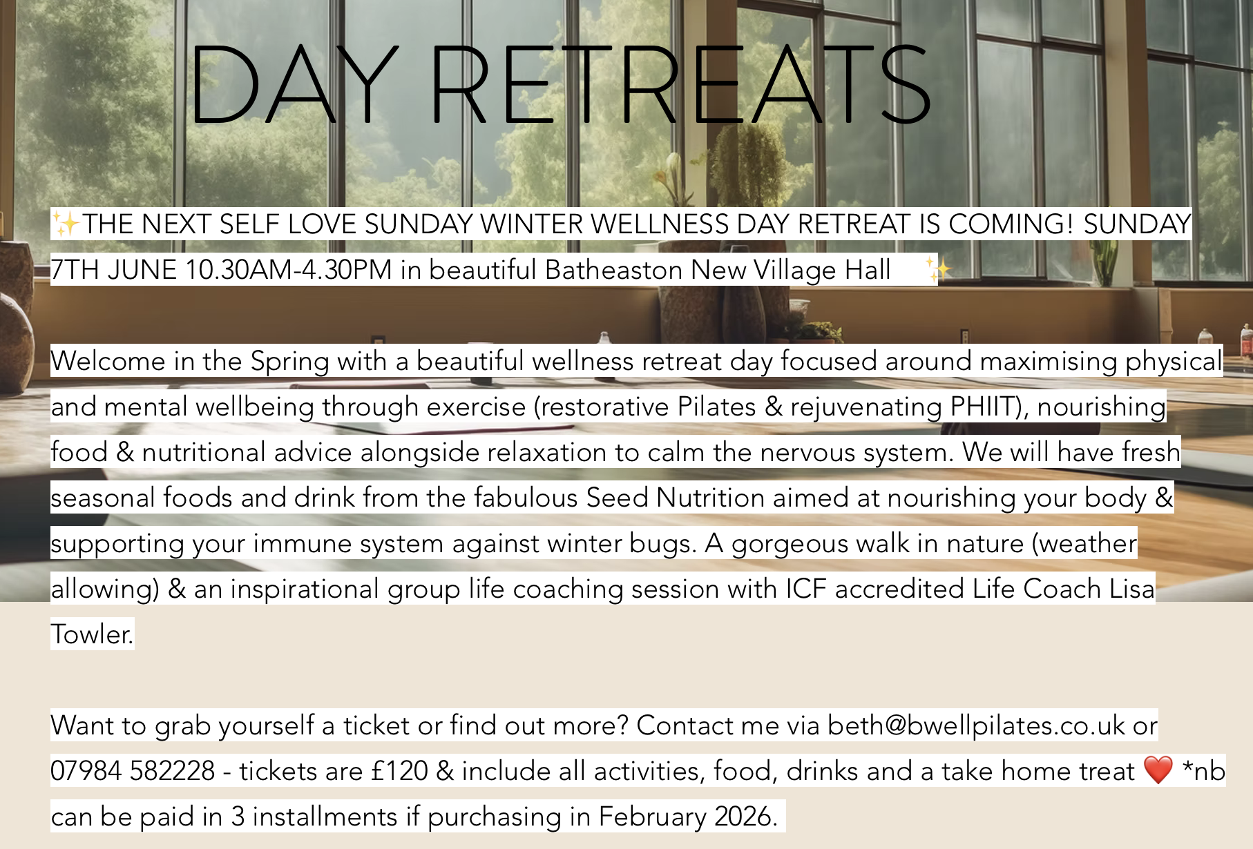 Self Love Sunday - BWell Retreat