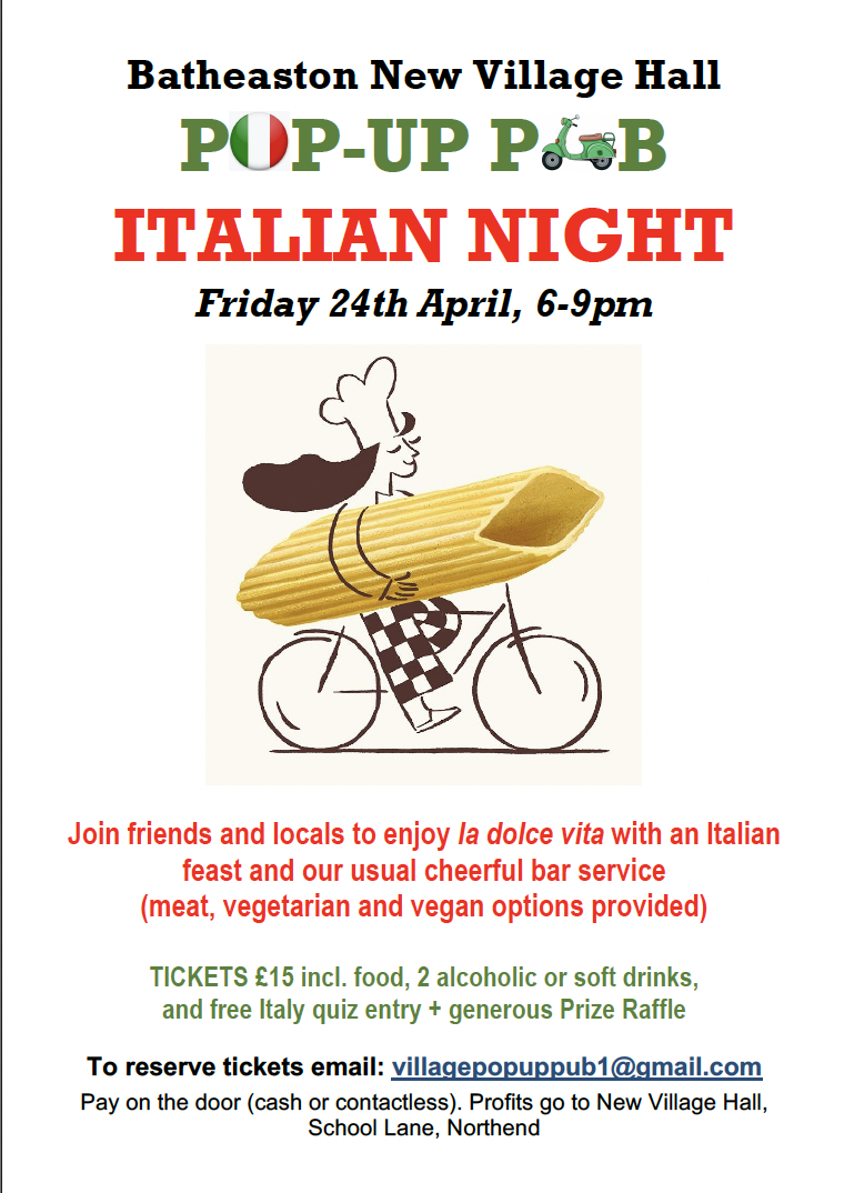 Pop Up Pup Italian Night