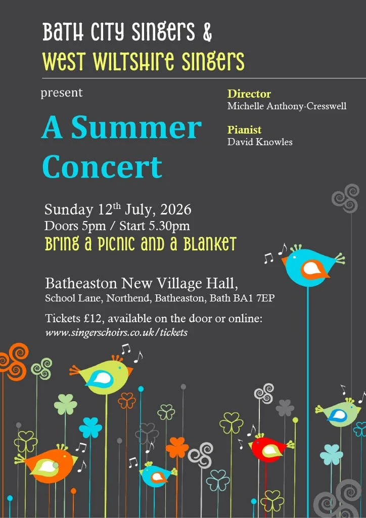 A Summer Concert by Bath City Singers and West Wiltshire Singers