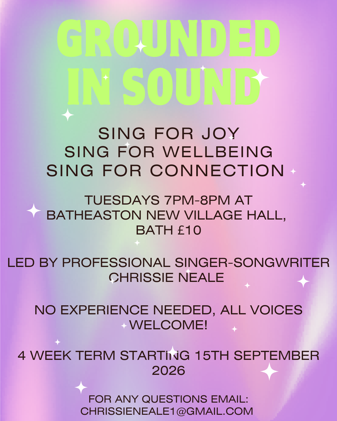 Grounded in Sound - singing 