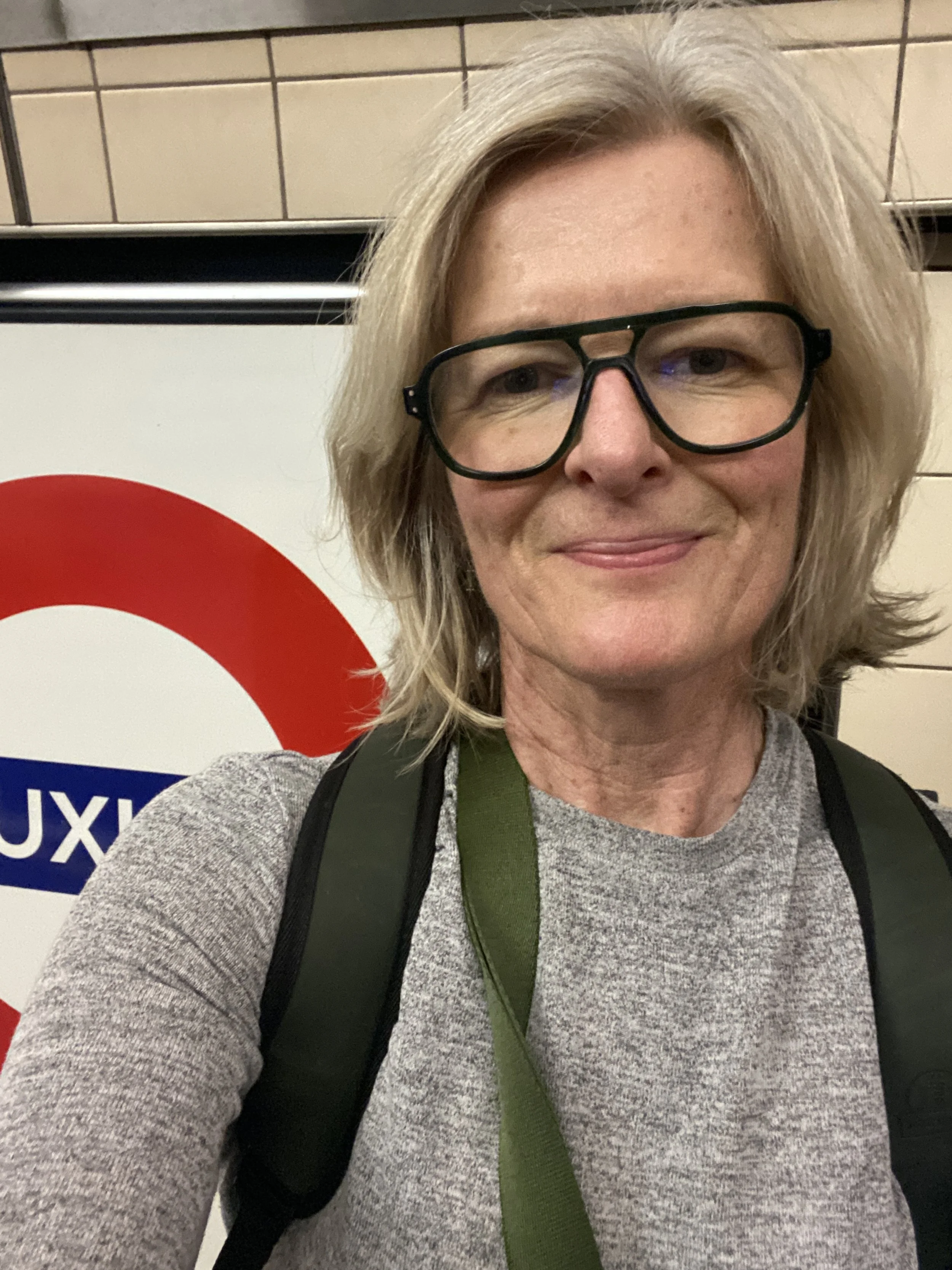 Renee La Roi Shuttleworth in Vauxhall Tube Station