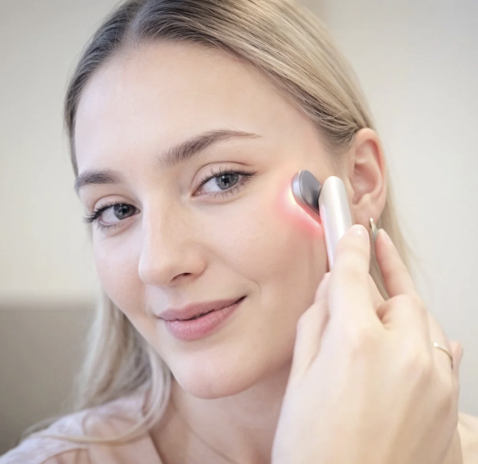 Lichtkombi für junge &amp; reine Haut Rot- (630nm) &amp; Blaulicht (465nm) gezielt kombiniert für Anti-Aging