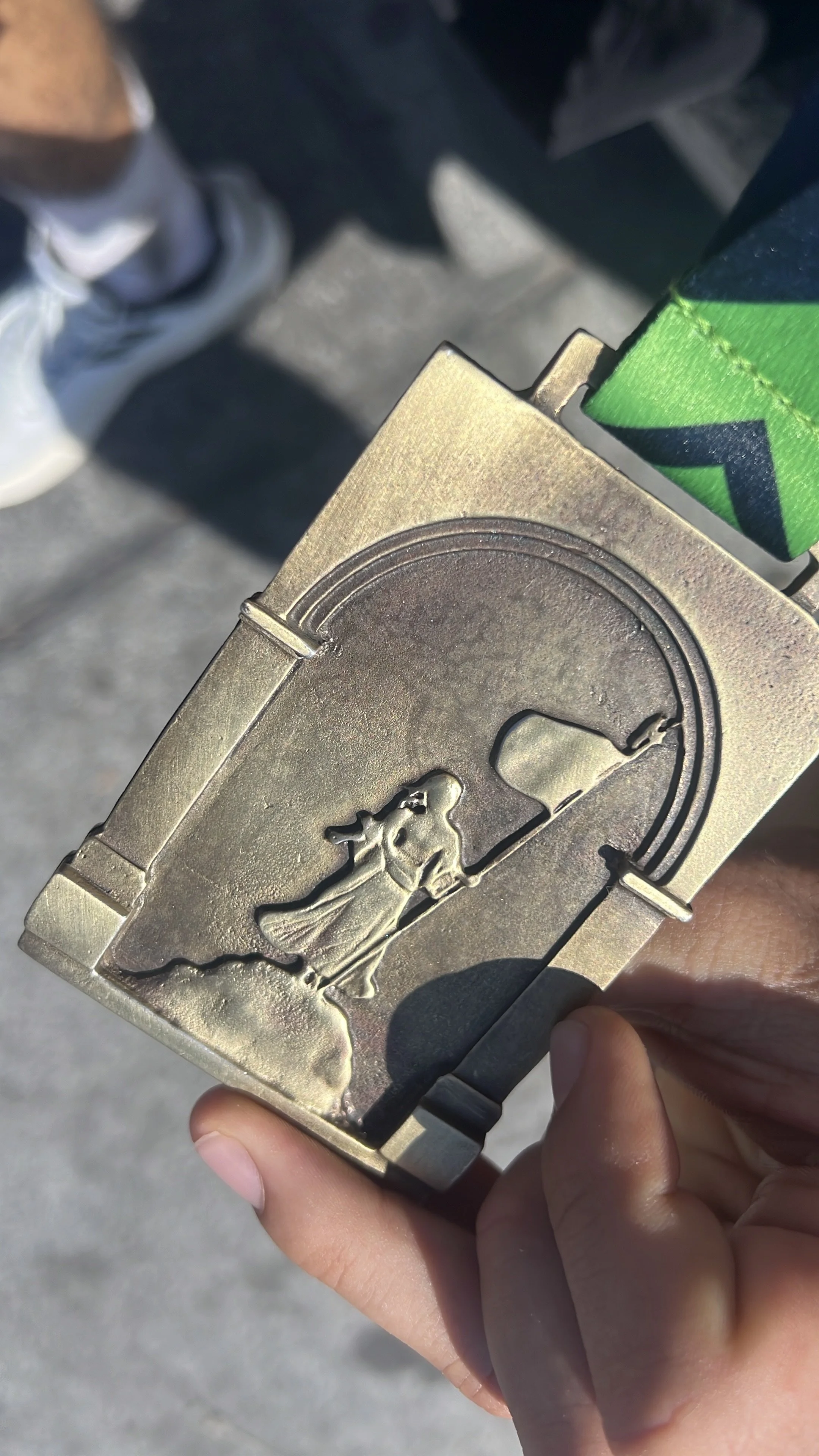 Medalla del maratón de Guadalajara, 2024.