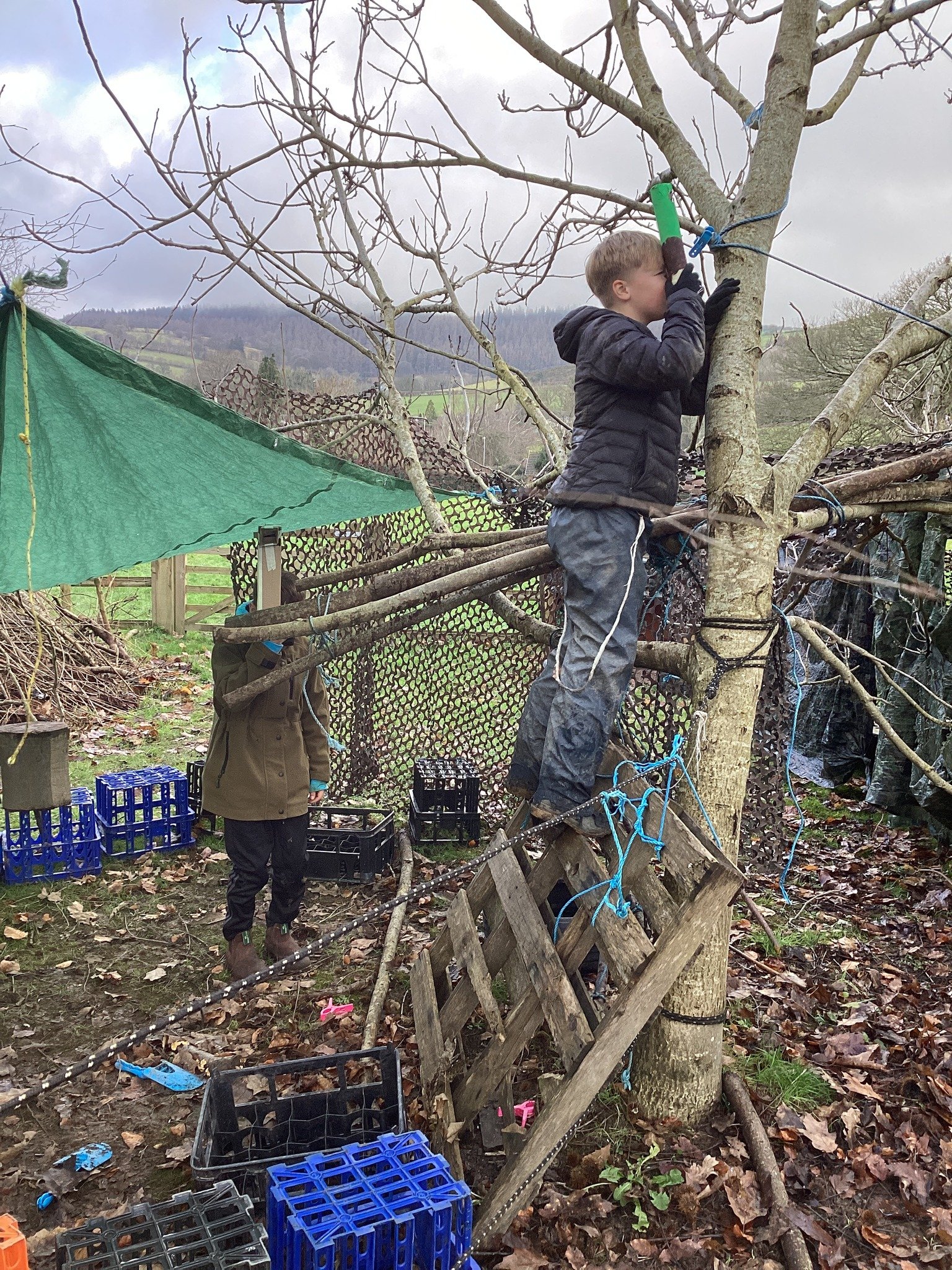 Periscopes for Peeping in                       Forest School