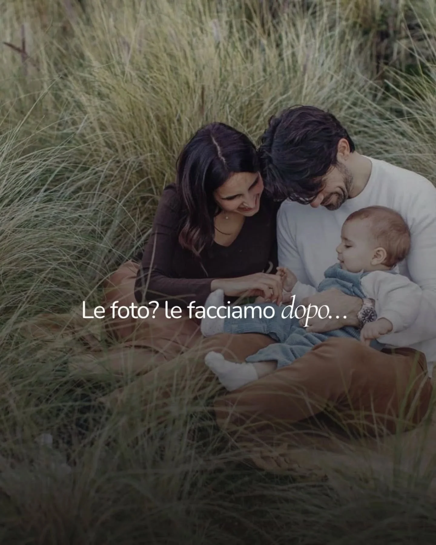 "Lo facciamo dopo"

Sembra una buona idea... finch&eacute; il dopo diventa troppo tardi.

La pancia diventa un neonato.
Il neonato cresce e cambia, cammina.
E prima che te ne accorgi, non lo puoi pi&ugrave; tenere in braccio cos&igrave;. 

