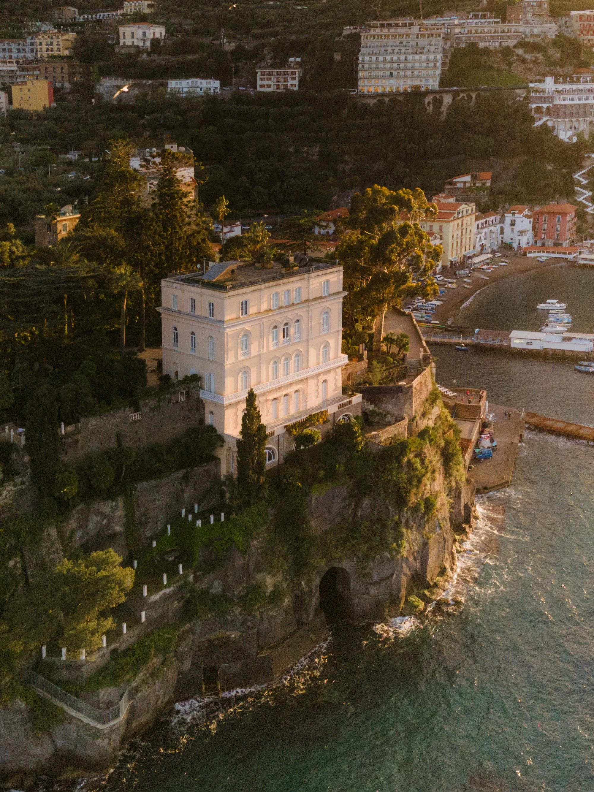 villa astor wedding photographer, villa astor drone shot