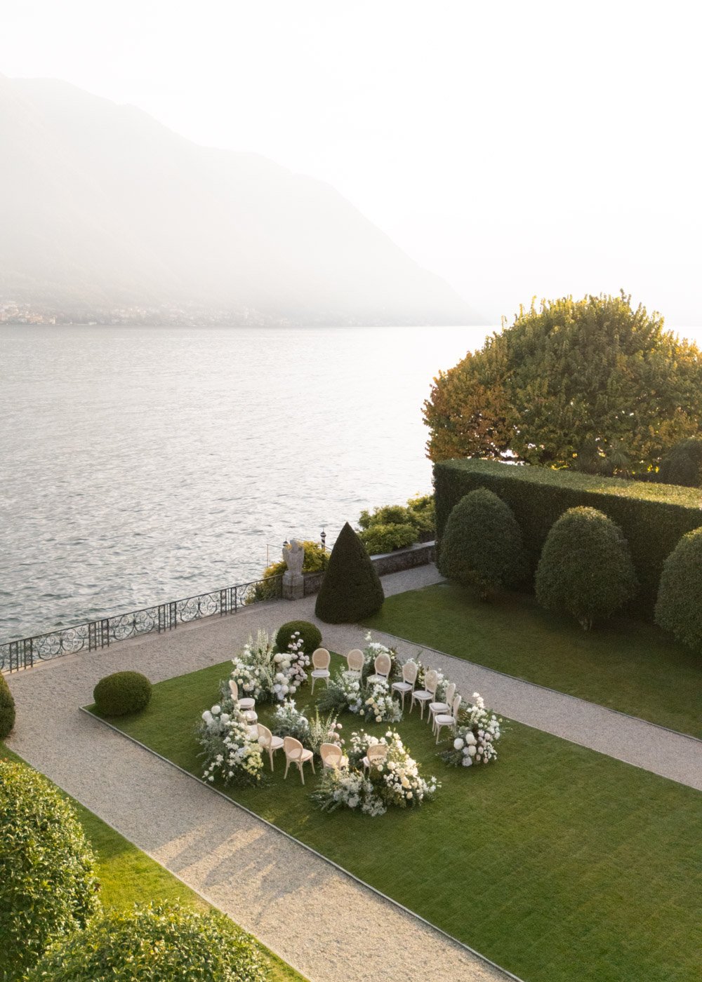 Villa Balbiano Ceremony Setting