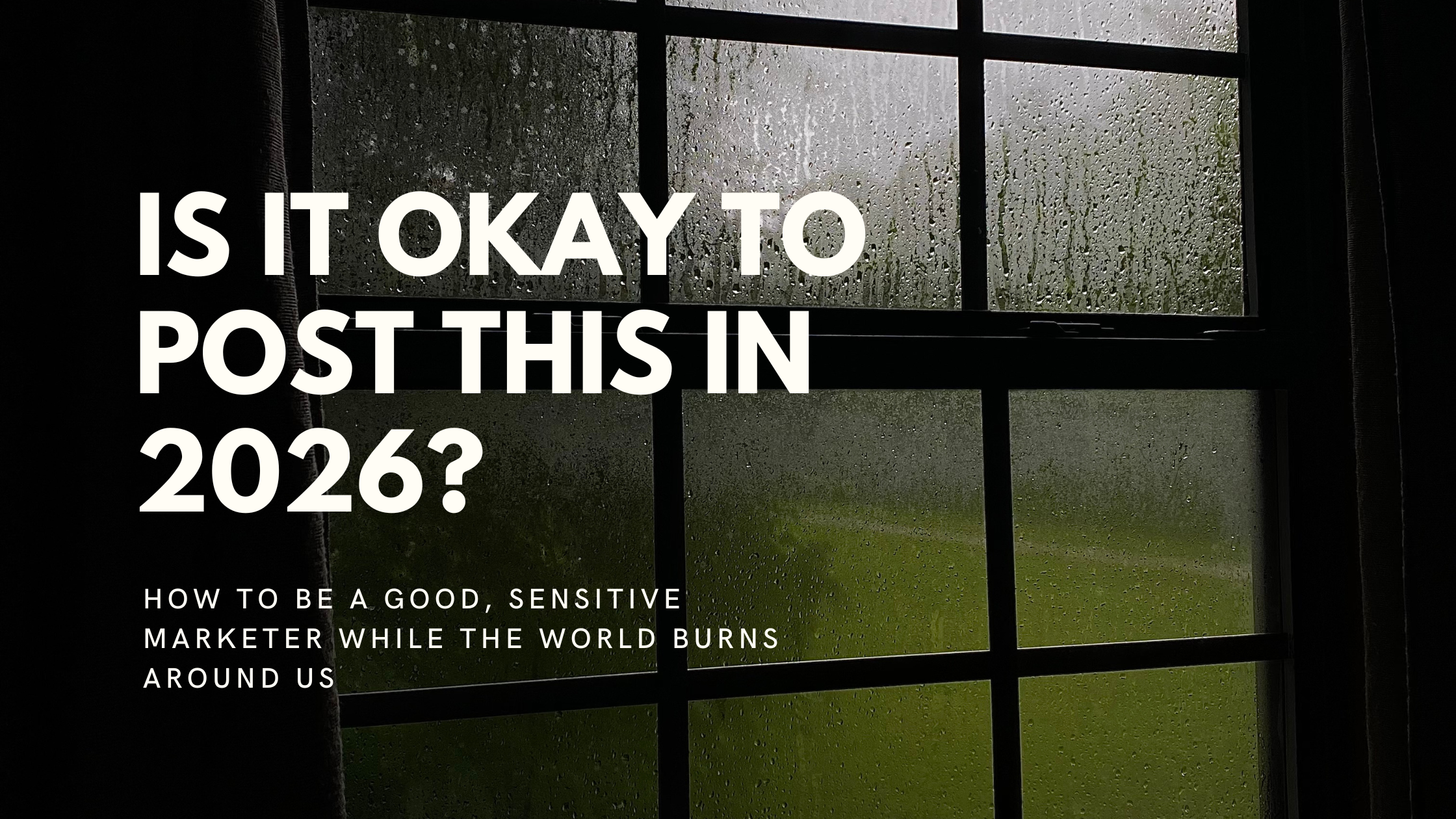 Is it okay to post this? How to be a good marketer in 2026