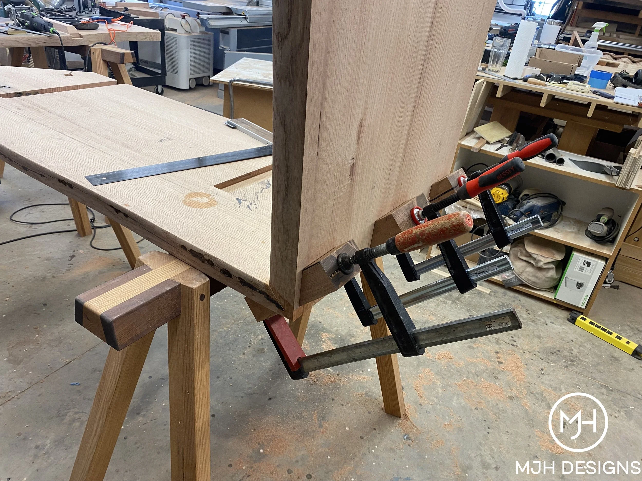 Executive desk-miter joint clamped- MJH Designs-watermark.jpeg