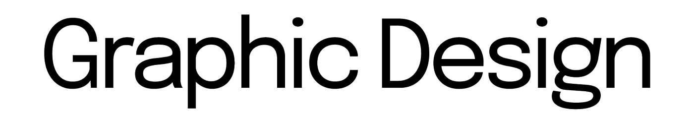 Black text reading 'Graphic Design' on a white background.