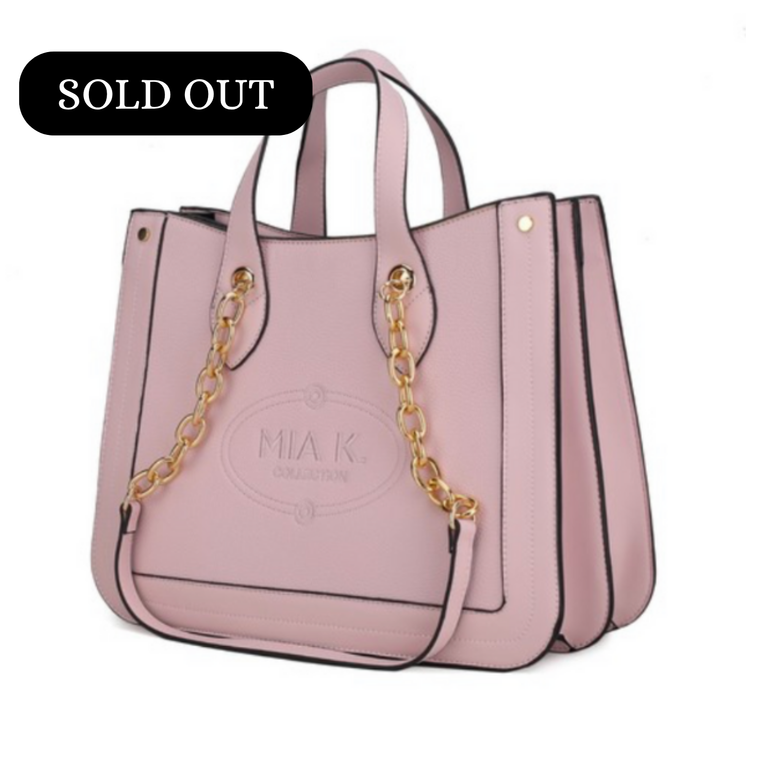 Blush Tote Crossover Handbag - Stella