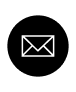 Weißes E-Mail-Symbol auf schwarzem Hintergrund