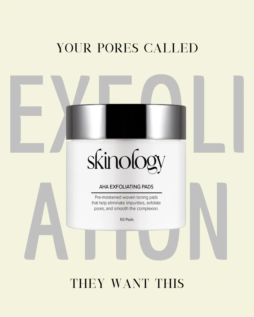 One swipe is all it takes. 

Our Exfoliating Pads dissolve dead skin cells, unclog pores, and reveal the fresh, luminous skin underneath. 

Make this your new Sunday ritual. 🌙

Shop the link in bio.