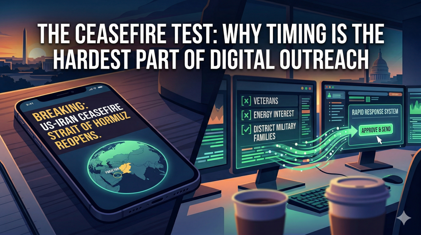 The Ceasefire Test: Why Timing Is the Hardest Part of Digital Outreach