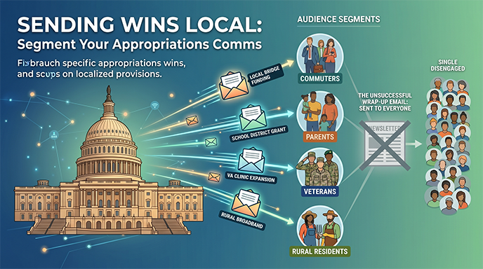 Every Appropriations Win Has a Specific Audience. Most Offices Send Them All to Everyone.