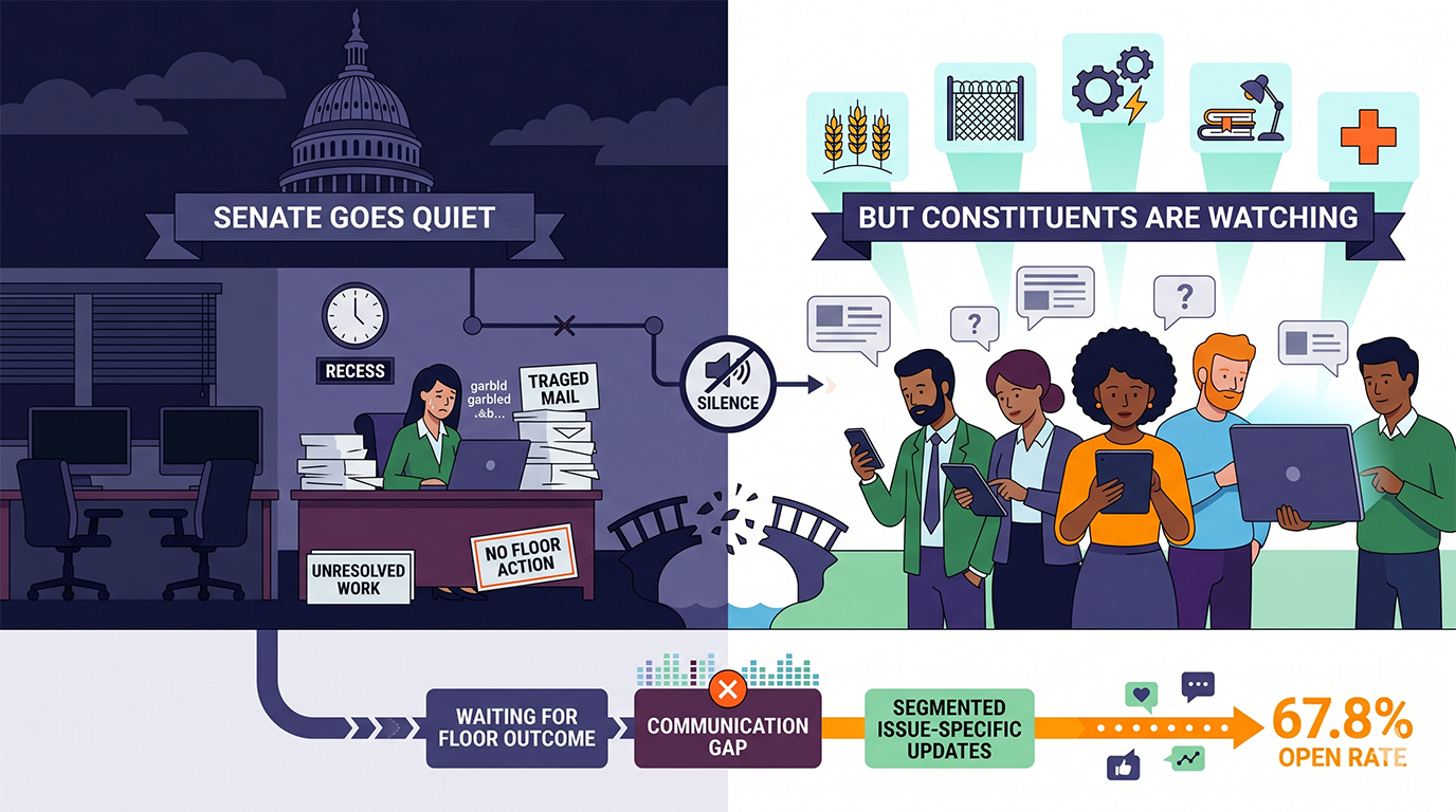 Most Senate Offices Go Quiet During Recess. The Constituents Who Care Don't.