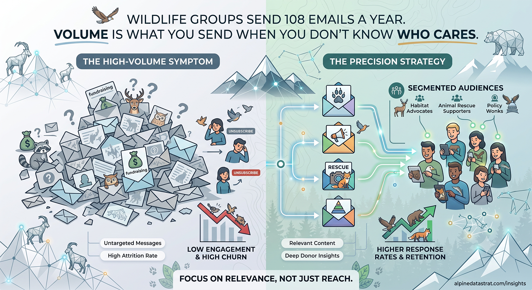 Wildlife Groups Send 108 Emails a Year. Volume Is What You Send When You Don't Know Who Cares.