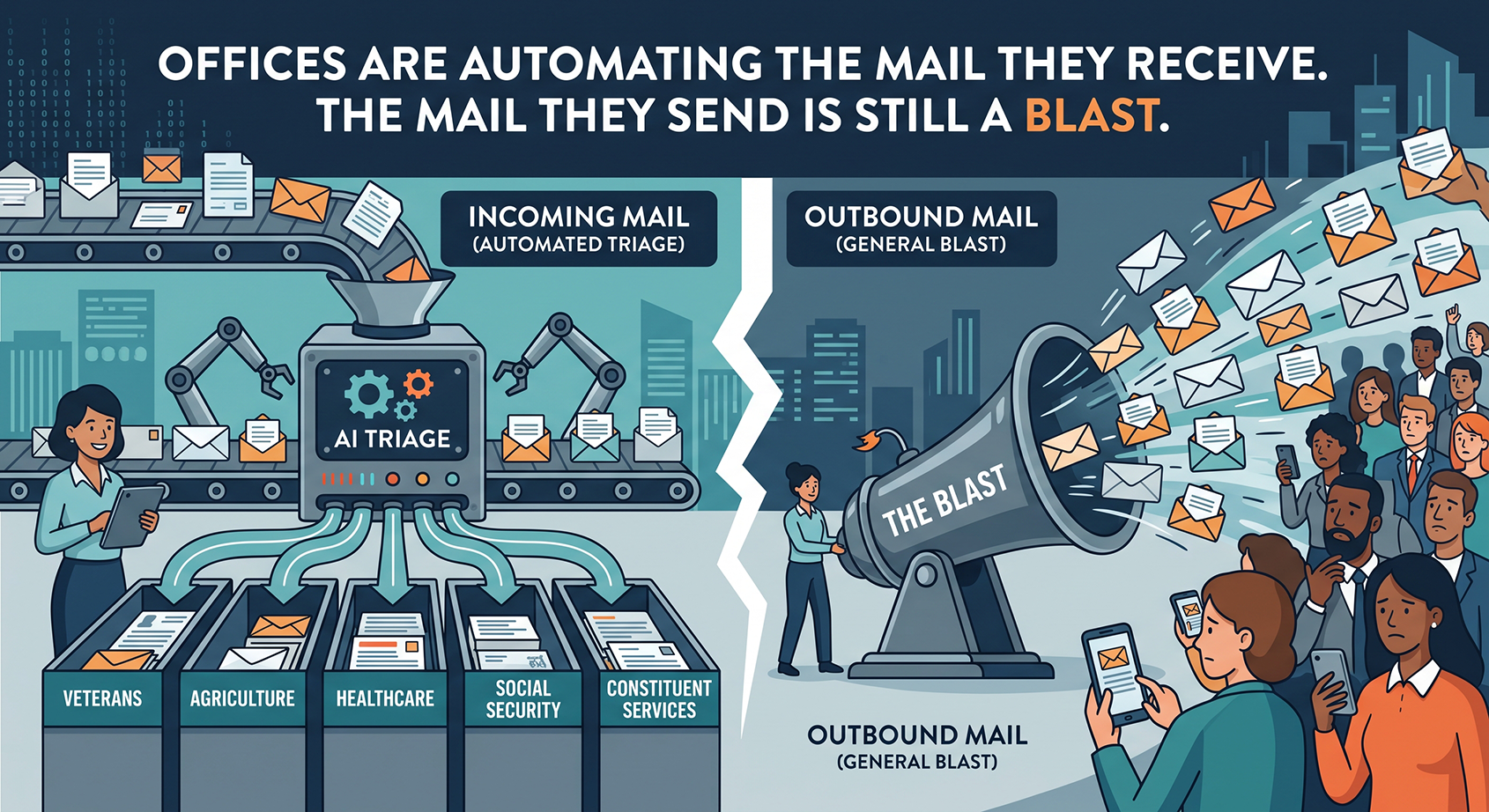 Offices Are Automating the Mail They Receive. The Mail They Send Is Still a Blast.