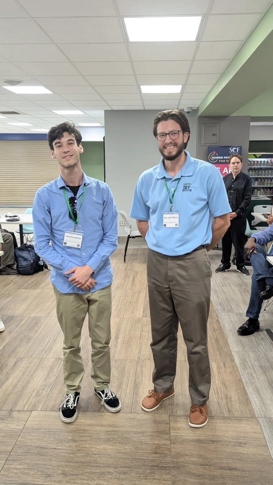 Jonathan Bartik was awarded best undergraduate presentation presented by Joe Ours chair of Student Awards Committee 