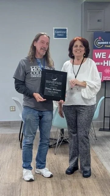 2026 MAA Florida Section Distinguished Teaching Award goes to Warren McGovern, from Florida Atlantic University presented by Daniela Genova chair of Awards Committee