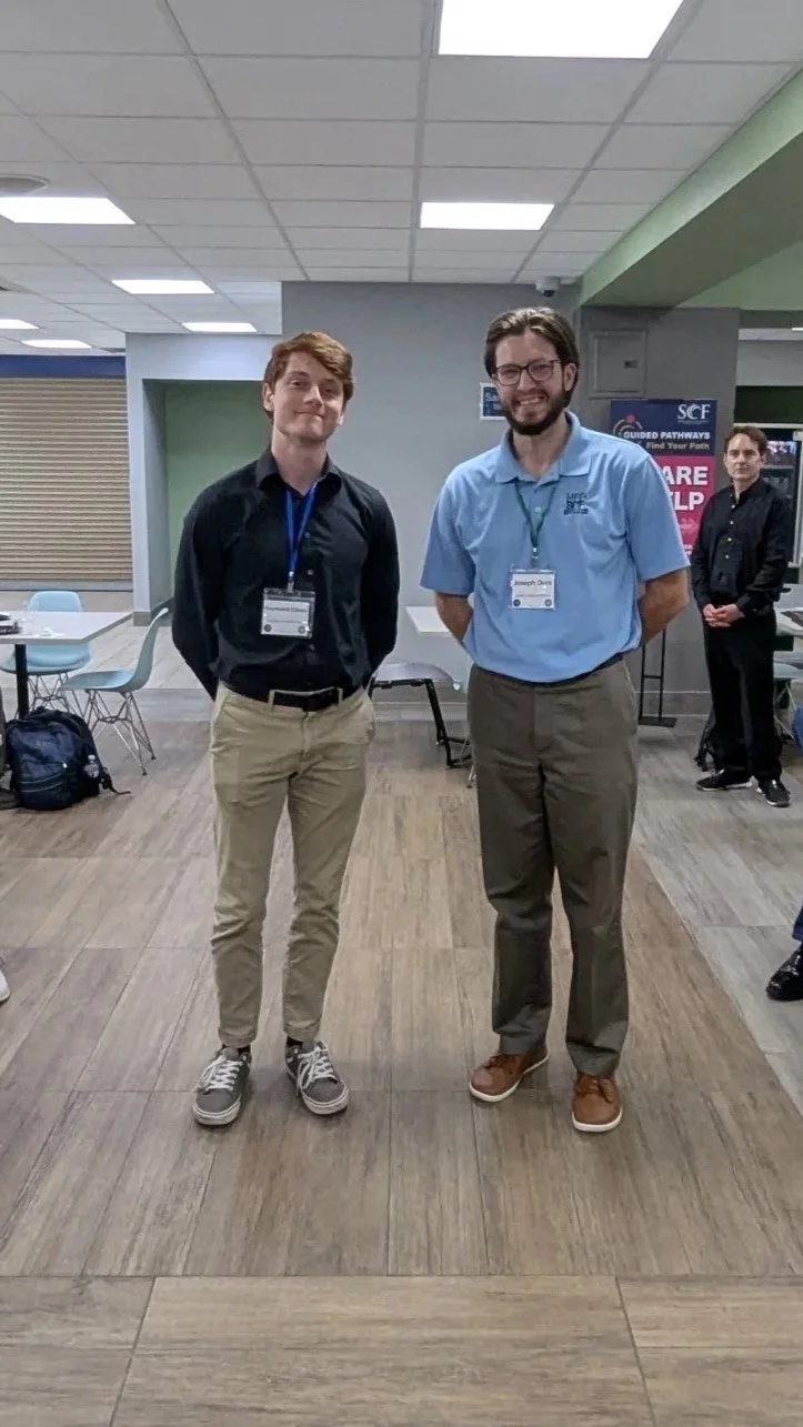 Raymond Clines received honorable mention for best undergraduate presentation presented by Joe Ours chair of Student Awards Committee 