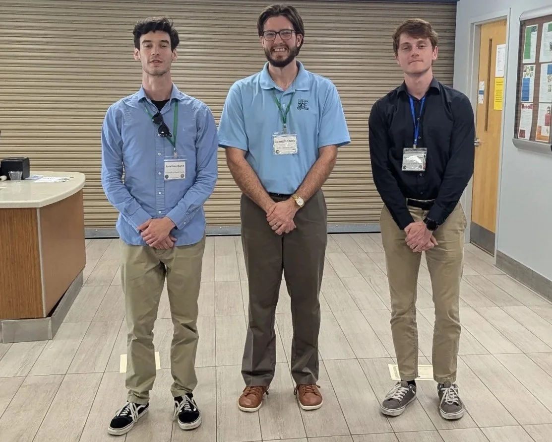 Undergraduate presentation winners with Joe Ours chair of Student Awards Committee 