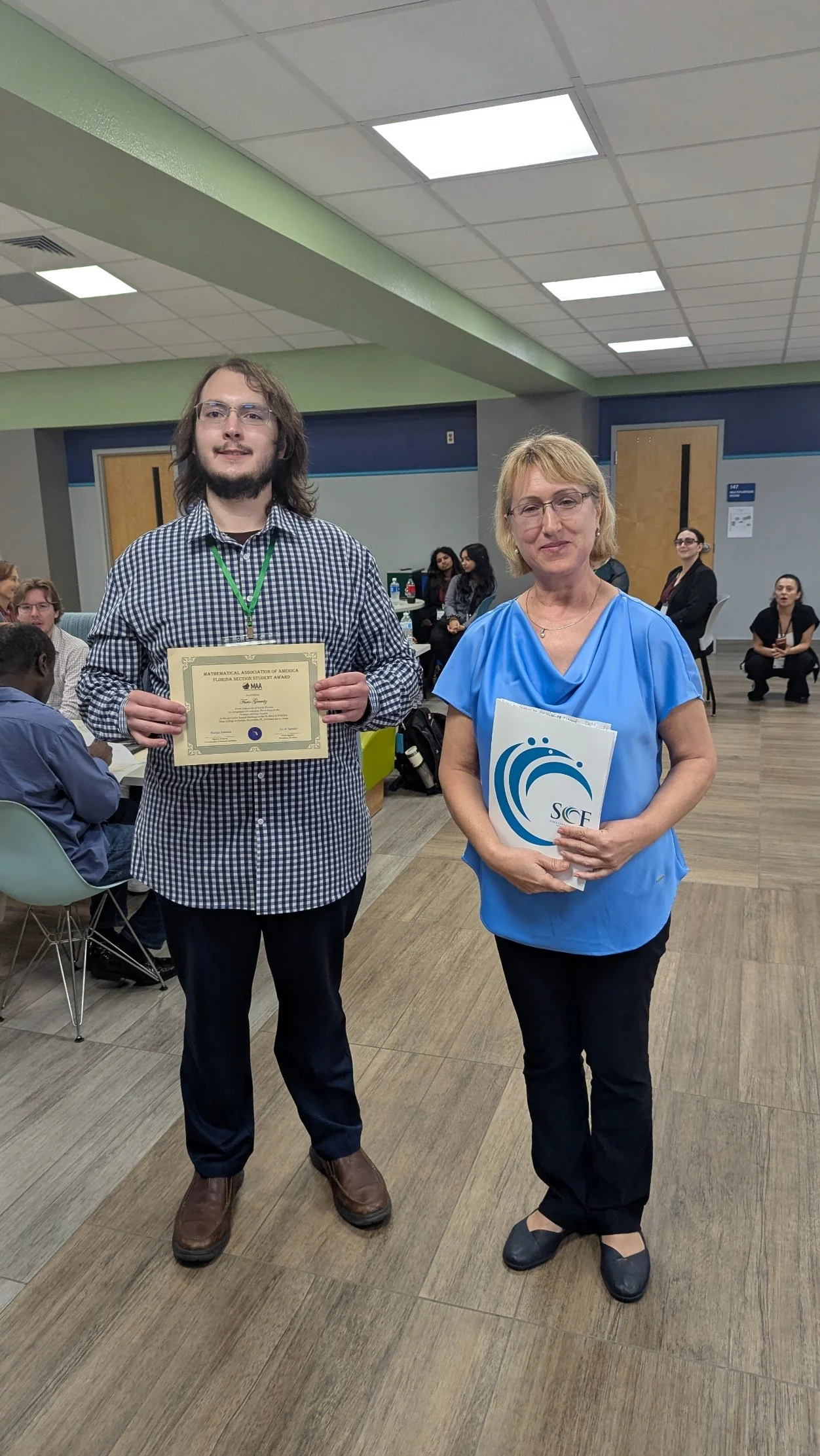 Furio Gerwitz From University of North Florida In recognition for winning Third Place in the Problem-Solving Contest presented by Mariya Ivanova Coordinator of Student Activities 