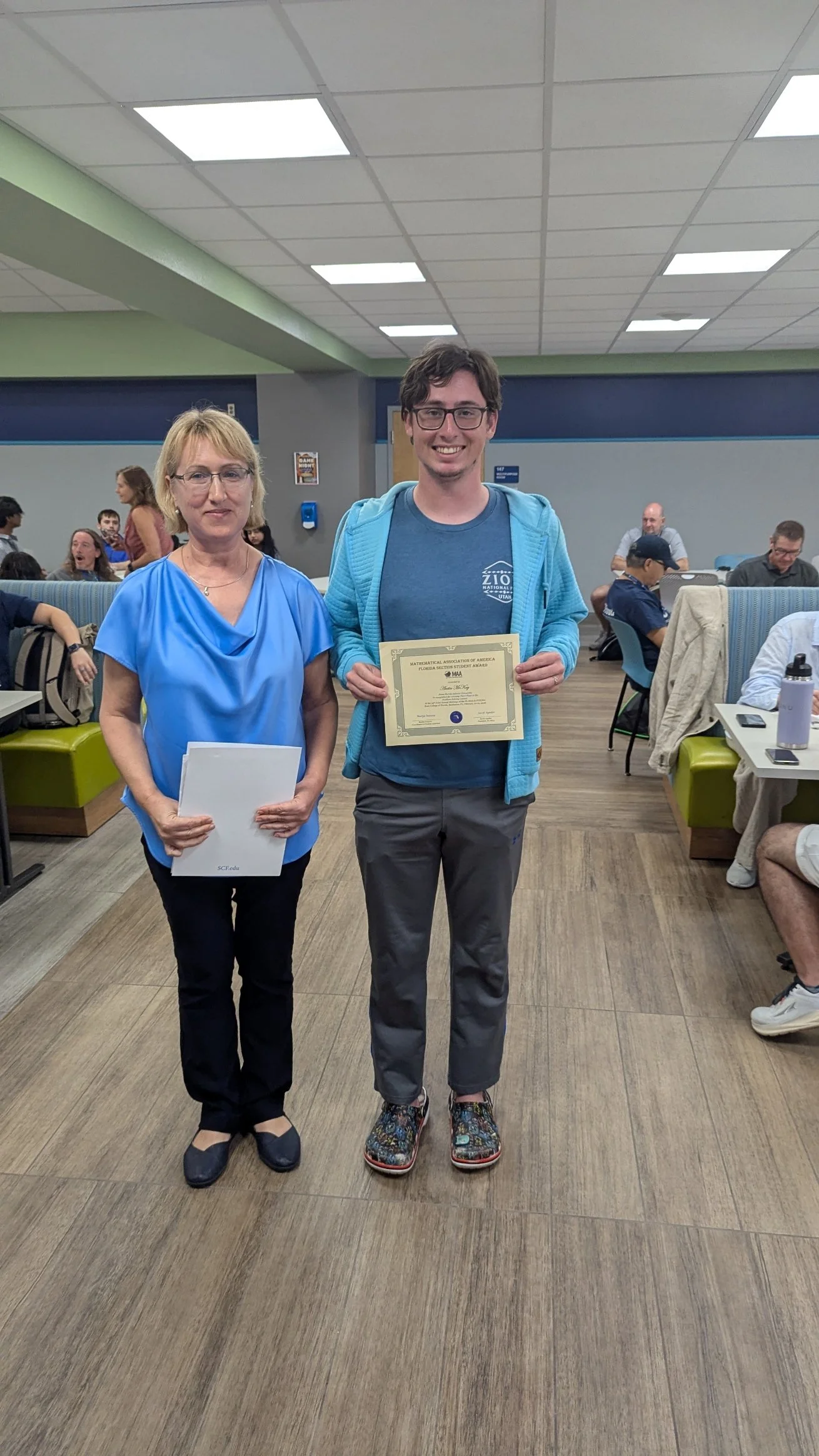 Austin McKay From Florida Atlantic University In recognition for winning Third Place in the Problem-Solving Contest presented by Mariya Ivanova Coordinator of Student Activities 
