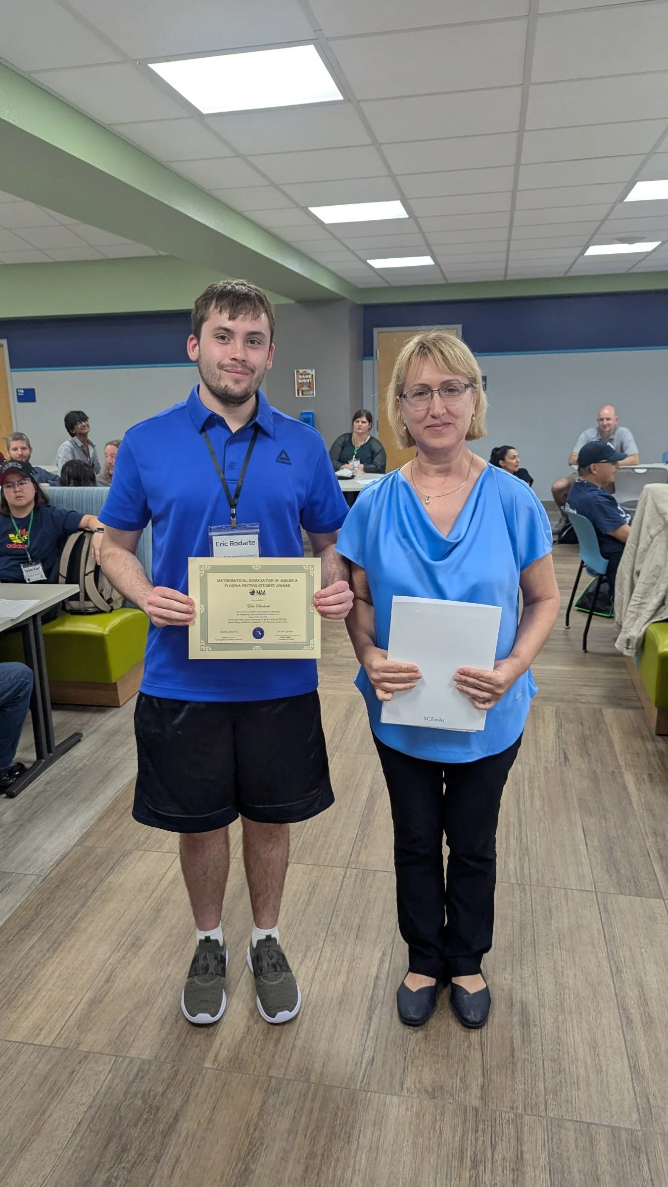 Eric Rodarte From Embry-Riddle Aeronautical University In recognition for winning First Place in the Integration Contest presented by Mariya Ivanova Coordinator of Student Activities 