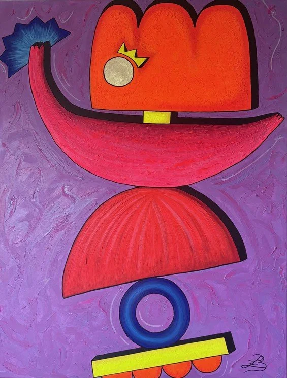 Oeuvre l'equilibriste Lucile Bruyère