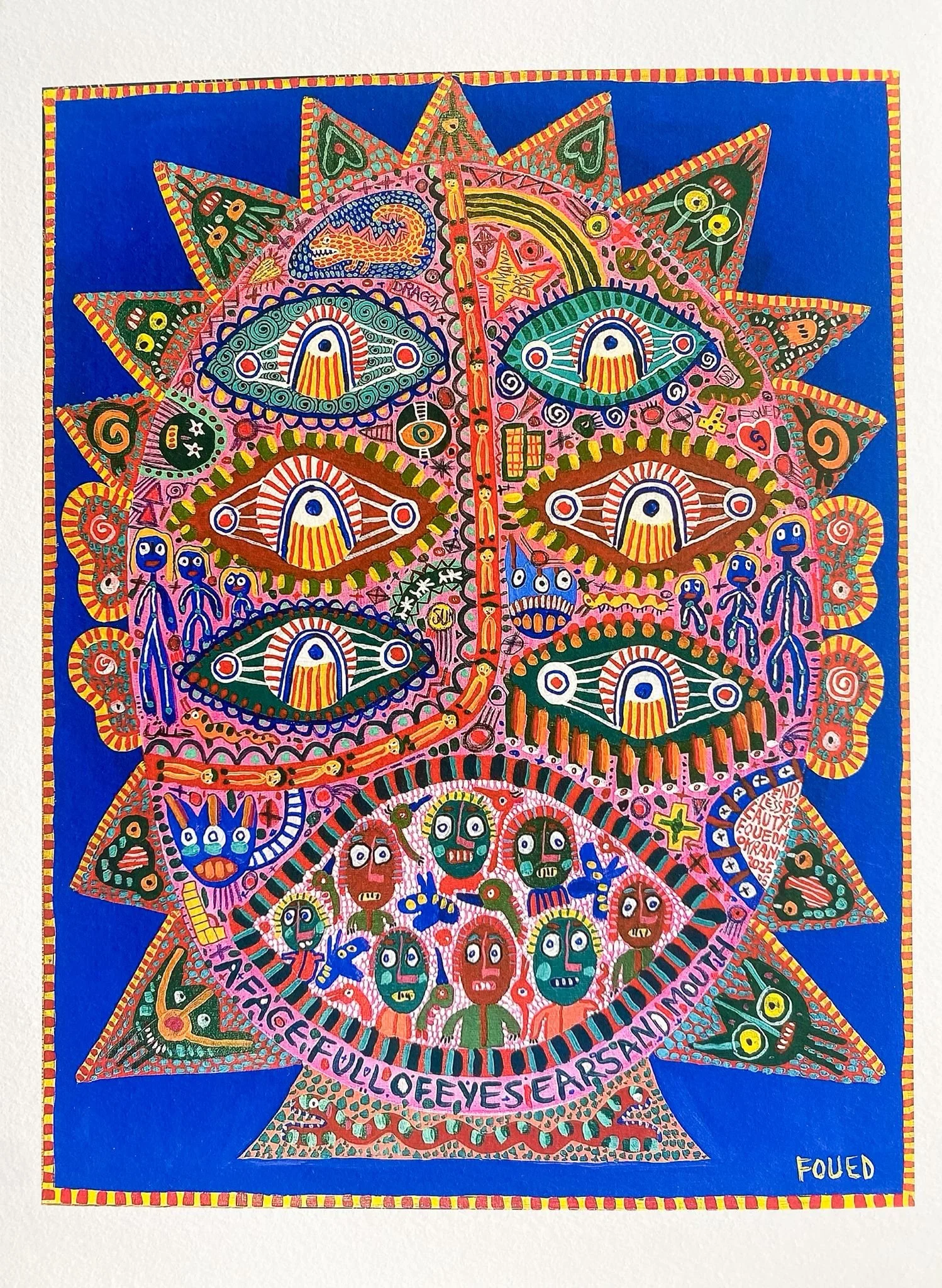 A head full of eyes - Foued Mokrani