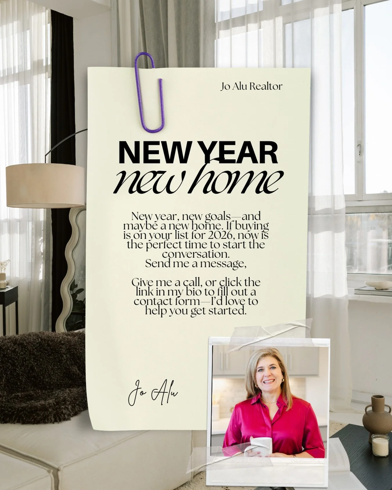 If buying a new home is on your list for 2026, now is the perfect time to start the conversation! Give me a call or click the linbk in bio to fill out a contact form~ I&rsquo;d love to help you get started on your new journey! Wishing you all a fabul