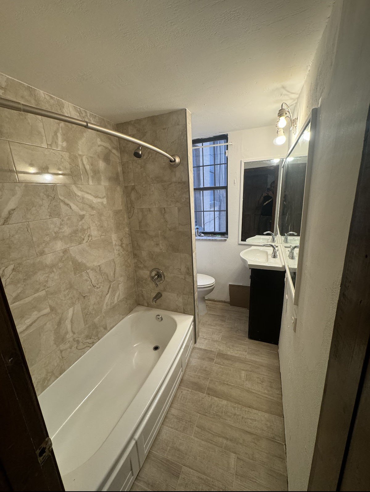 home renovation full bathroom with shower tub and sink top class renovations co. pittsburgh pa