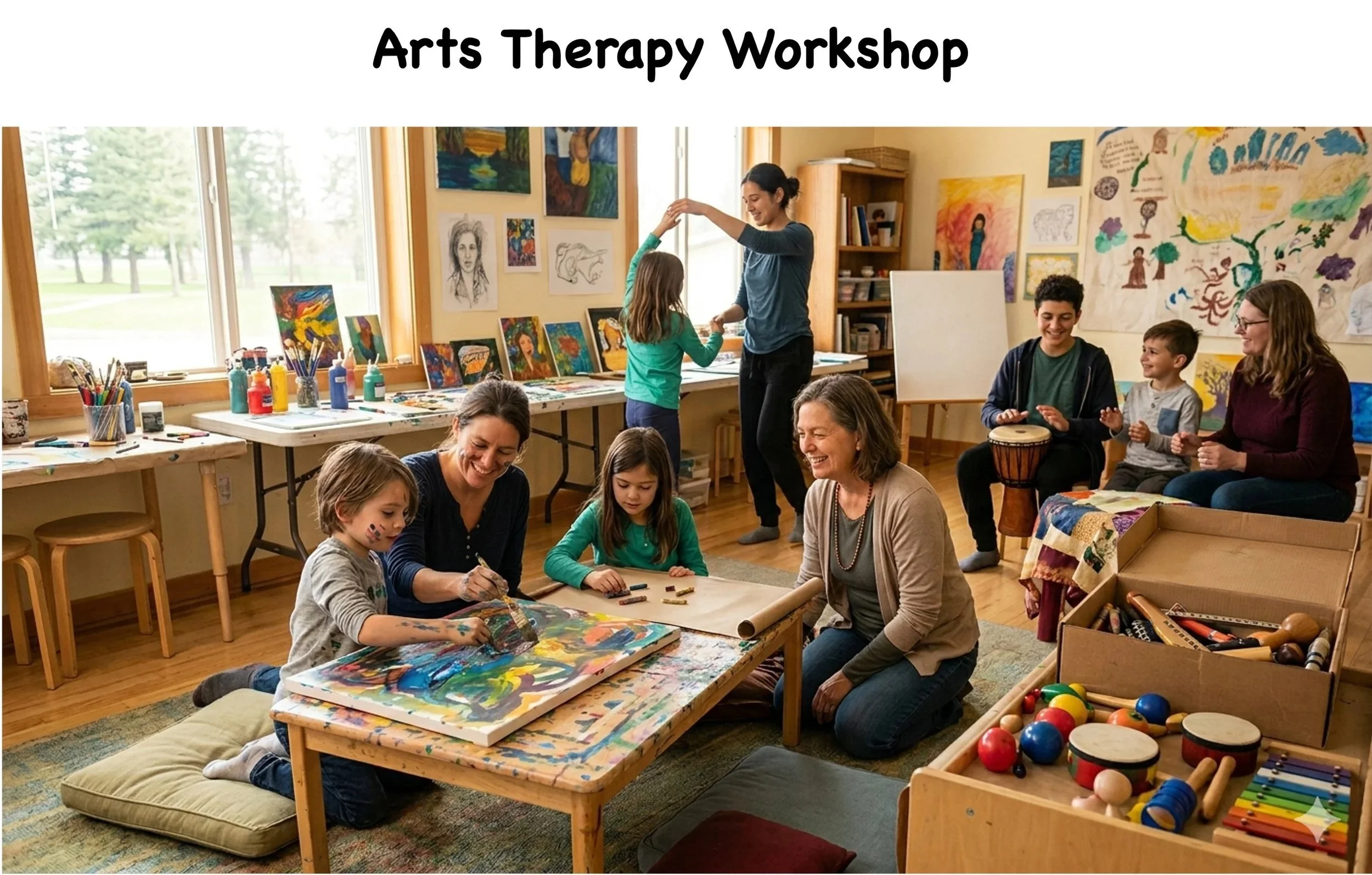 Expressive Arts Therapy: An active art-making and creative process to improve emotional, physical, and mental well-being.