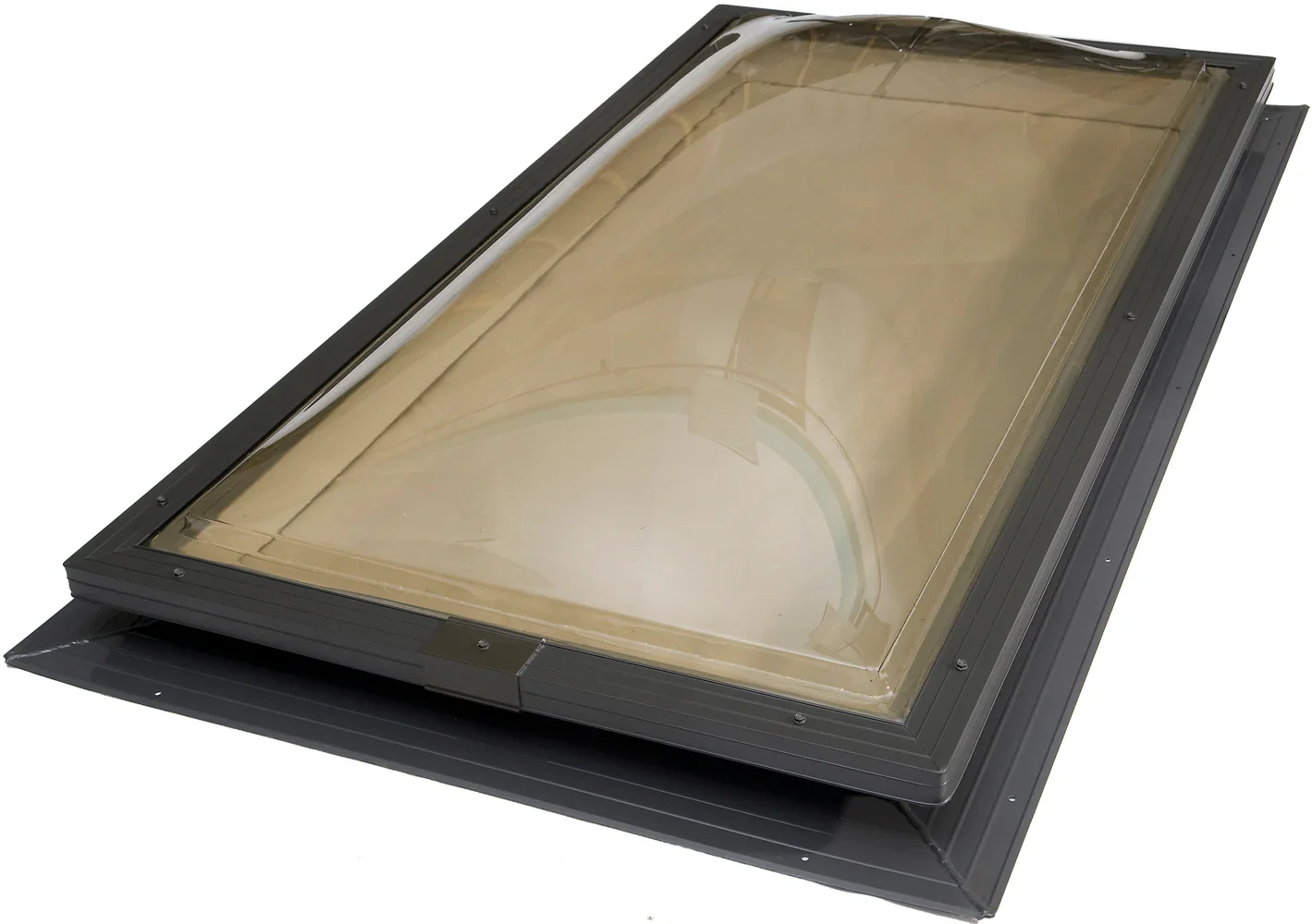 MODEL: Double Dome Self Flashing Mill Finish                                                            Lens Colors: Bronze over Clear Lens Thickness: standard Rise: standard