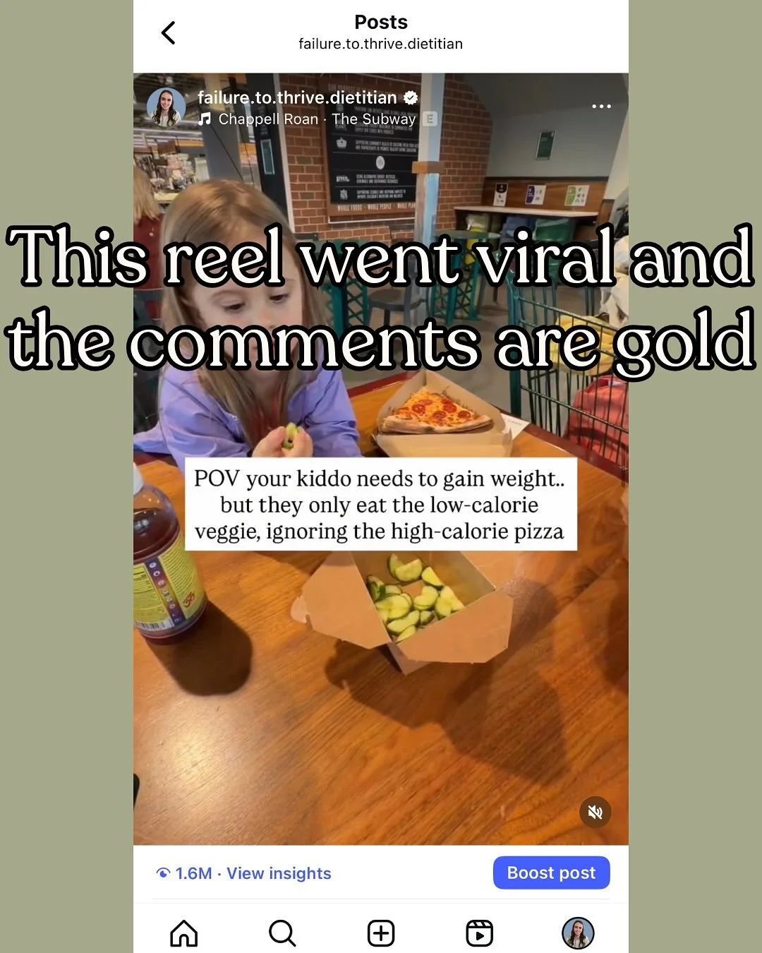 When a reel goes viral and tons of people offer feeding advice&hellip;
 but 90% of them didn&rsquo;t read the caption, the handle, or realize the kid in the video literally belongs to a pediatric growth dietitian 😅

Truly no hard feelings, the inter