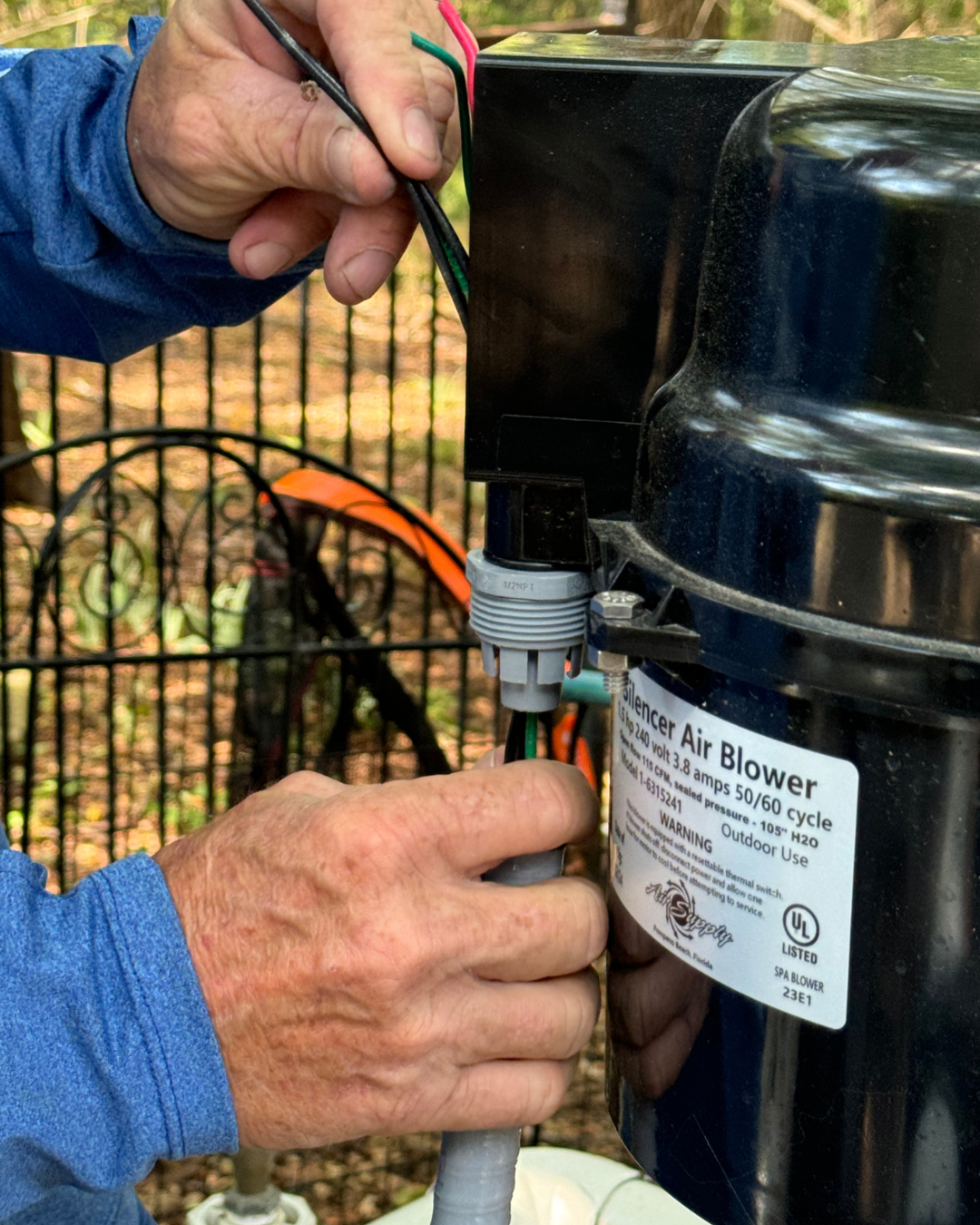 Running New Wires to a Spa Blower: A Recent Project by Patriot Pool Service ⚡💦