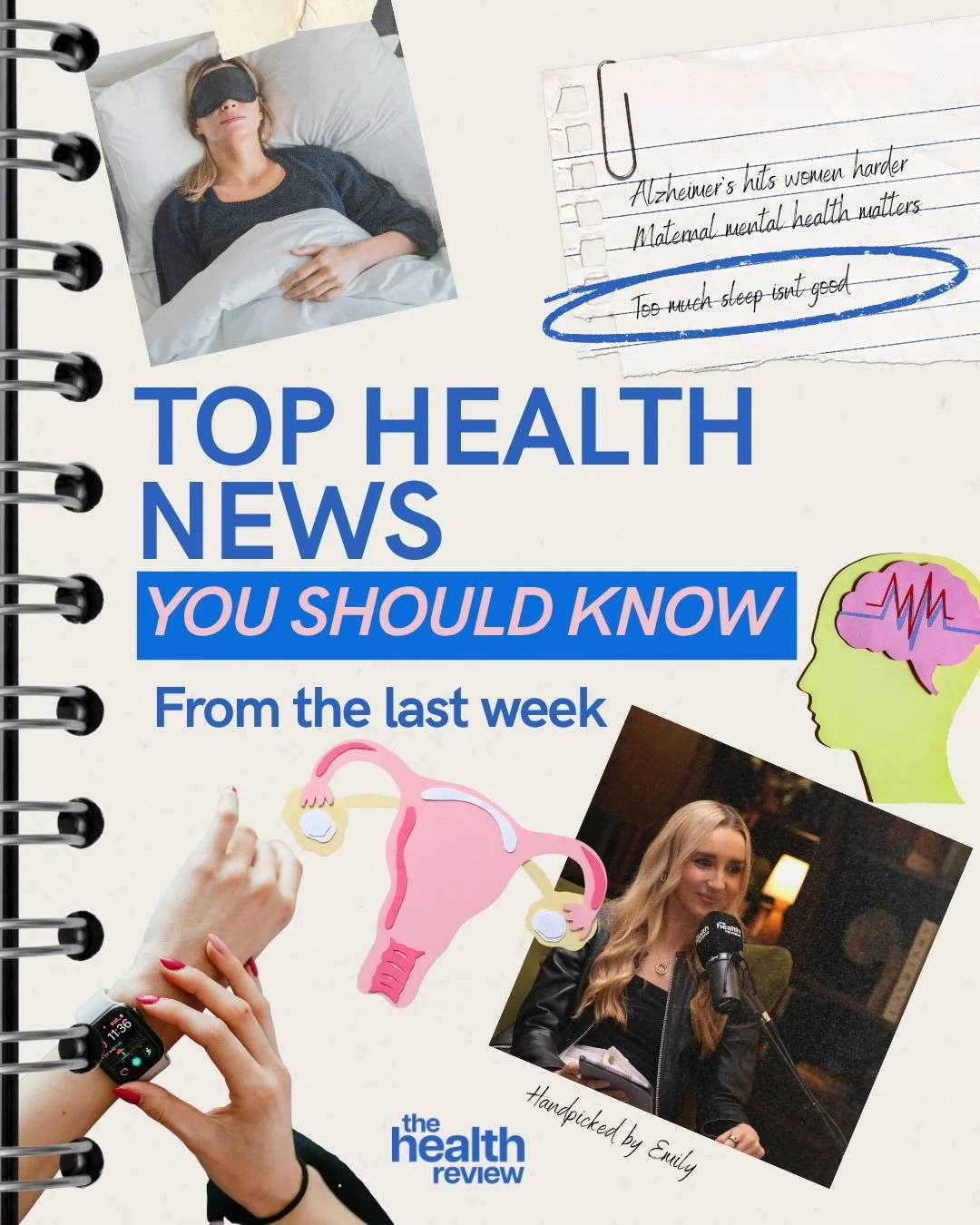 The top health news stories from recent days that I wanted to share with you 👆

What are your thoughts on these stories? 

The new research on why women may be more susceptible to Alzheimer&rsquo;s particularly fascinated me and is a strong reminder