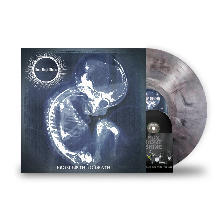   SUN DONT SHINE – From Birth to Death  Gray Marble 4" Tiny Vinyl 