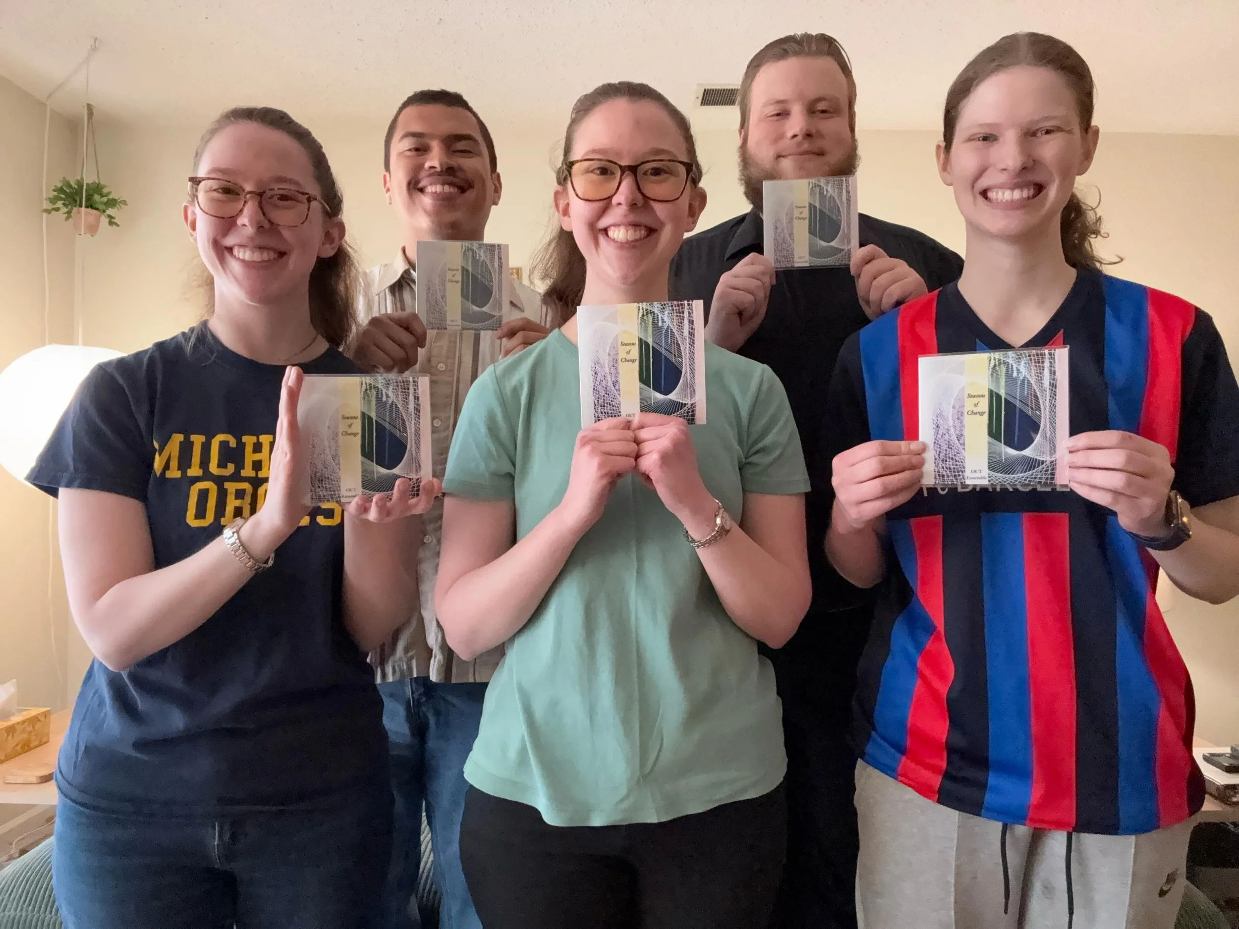 The albums have arrived! 💿 T-minus one week to the release of Seasons of Change and our album release concert at 6pm at the Downtown Branch of @aadlgram. We are so excited to share this project with the world!