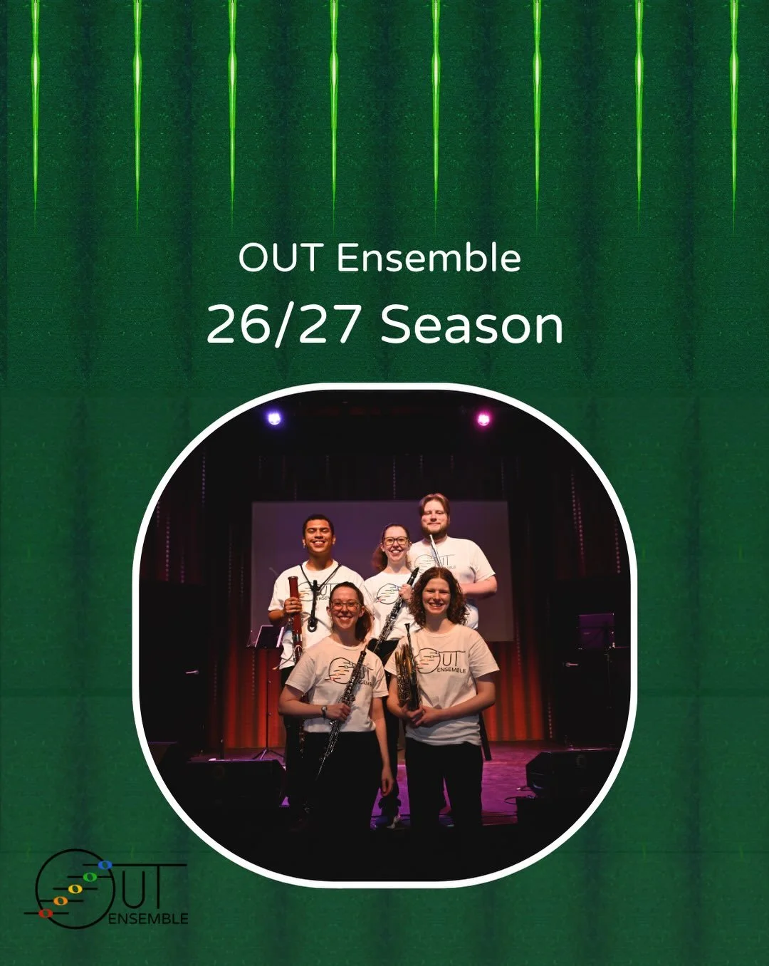 OUT Ensemble&rsquo;s third season is underway! We are very excited to be expanding our touring across the country. New events will be added in the coming weeks, so be sure to follow this page for updates! A2 friends, see you soon for a show at @north