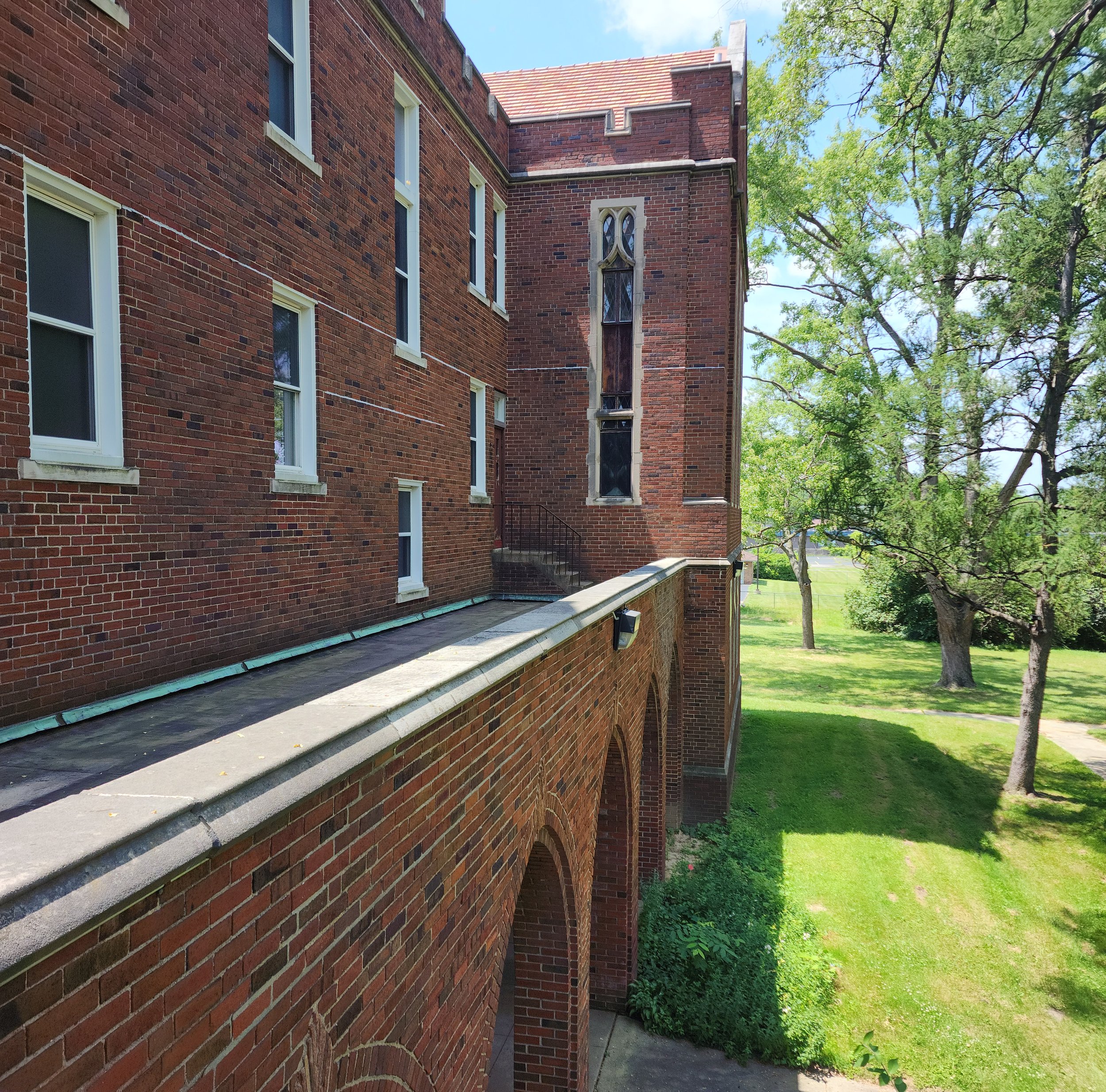 West side of the balcony