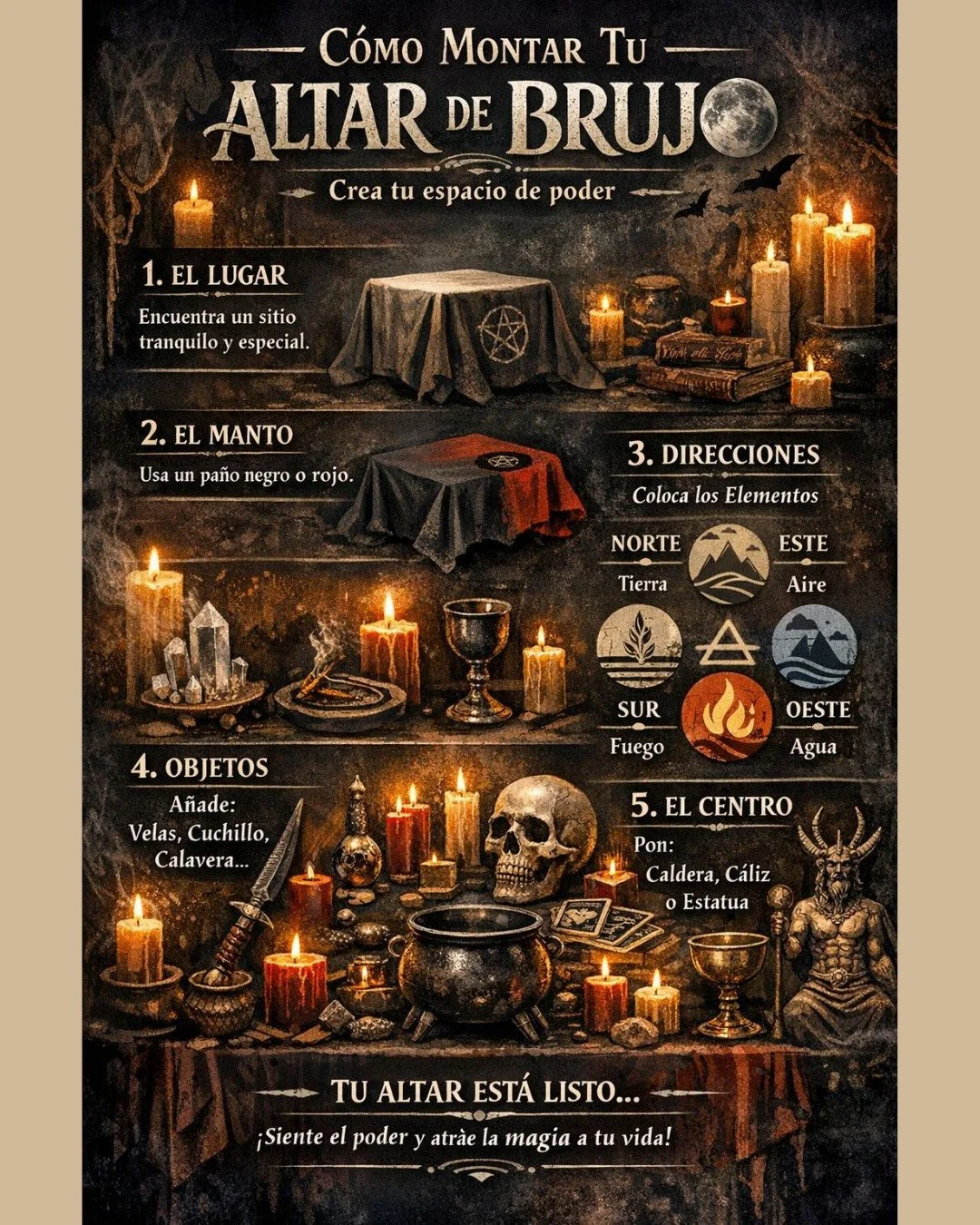 🕯️ Tu altar no es decoraci&oacute;n&hellip; es poder 🕯️

No es cuesti&oacute;n de est&eacute;tica.
Es intenci&oacute;n.
Es energ&iacute;a.
Es conexi&oacute;n.

Un altar bien creado puede convertirse en tu refugio, tu canal&hellip; tu puerta.

Pero 